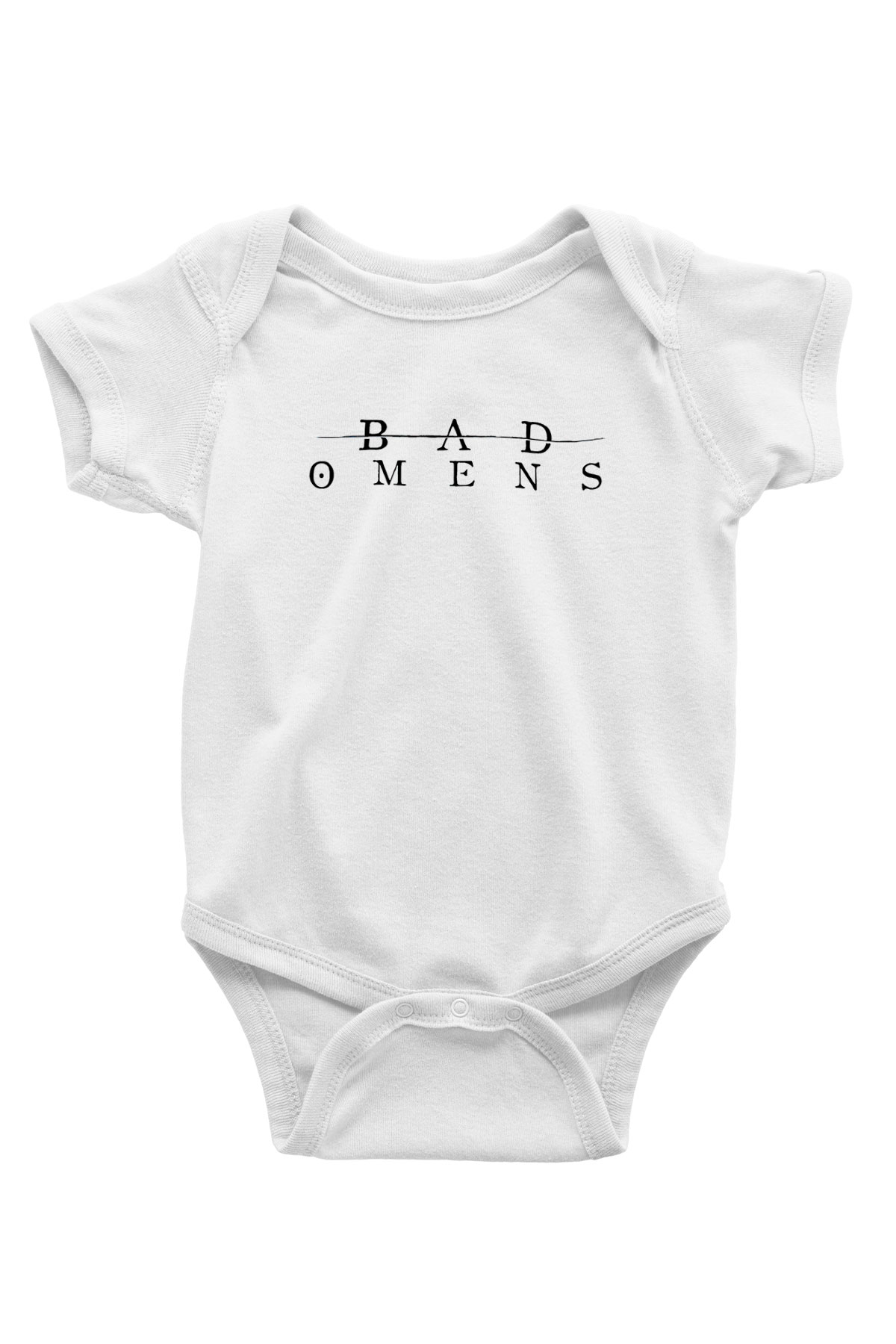 Bad Omens Baskılı Beyaz Unisex Bebek Body - Zıbın