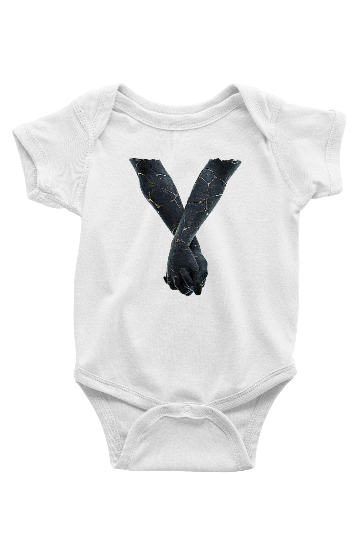 Bad Omens Baskılı Beyaz Unisex Bebek Body - Zıbın