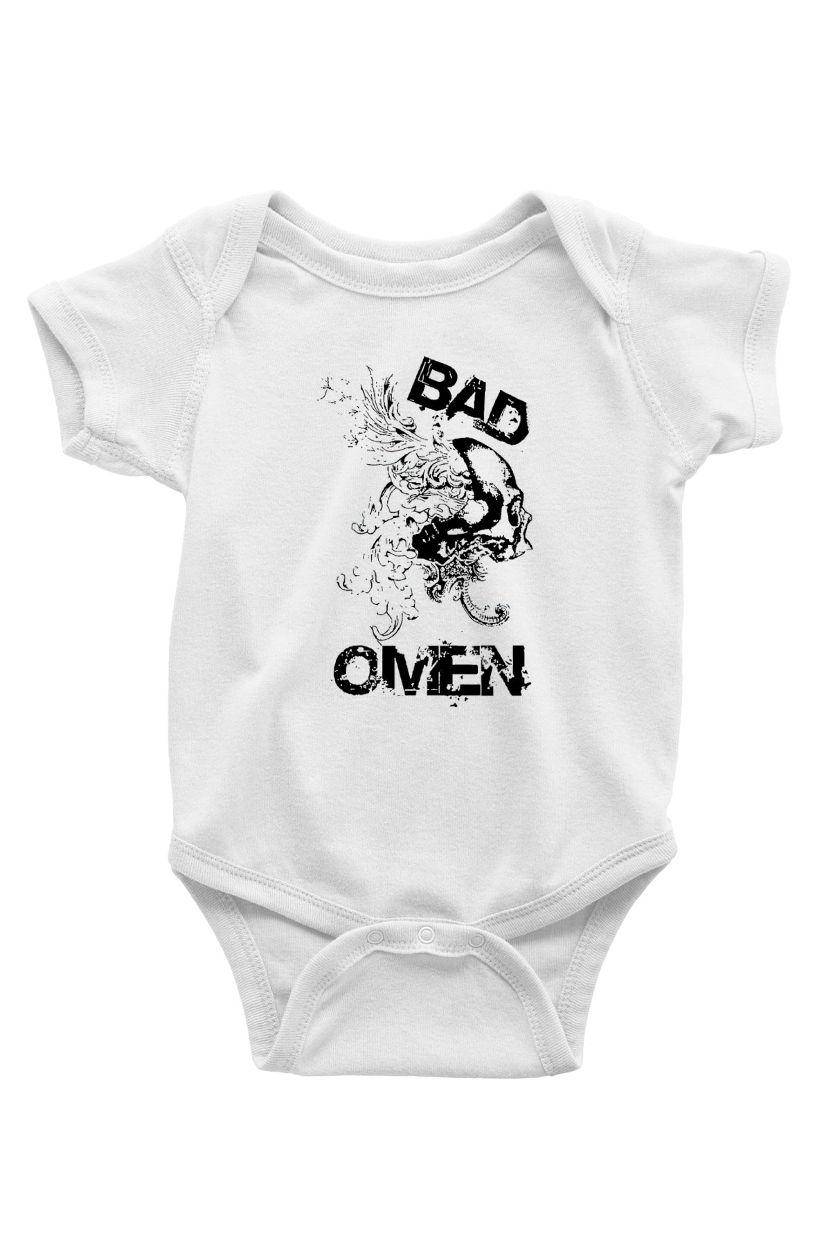 Bad Omens Baskılı Beyaz Unisex Bebek Body - Zıbın