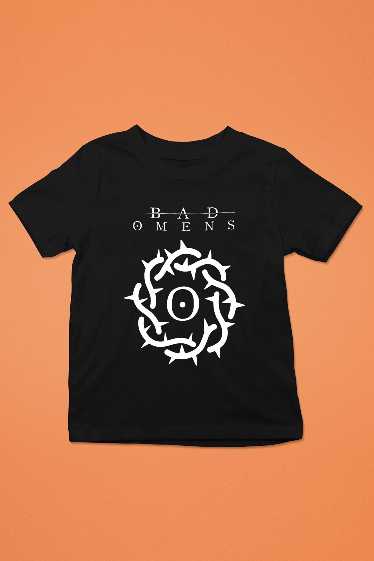 Bad Omens Baskılı Unisex Siyah Çocuk Tişört - Tshirt