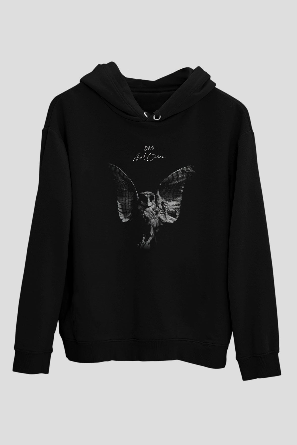 Bad Omens Baskılı Unisex Siyah Kapüşonlu Sweatshirt