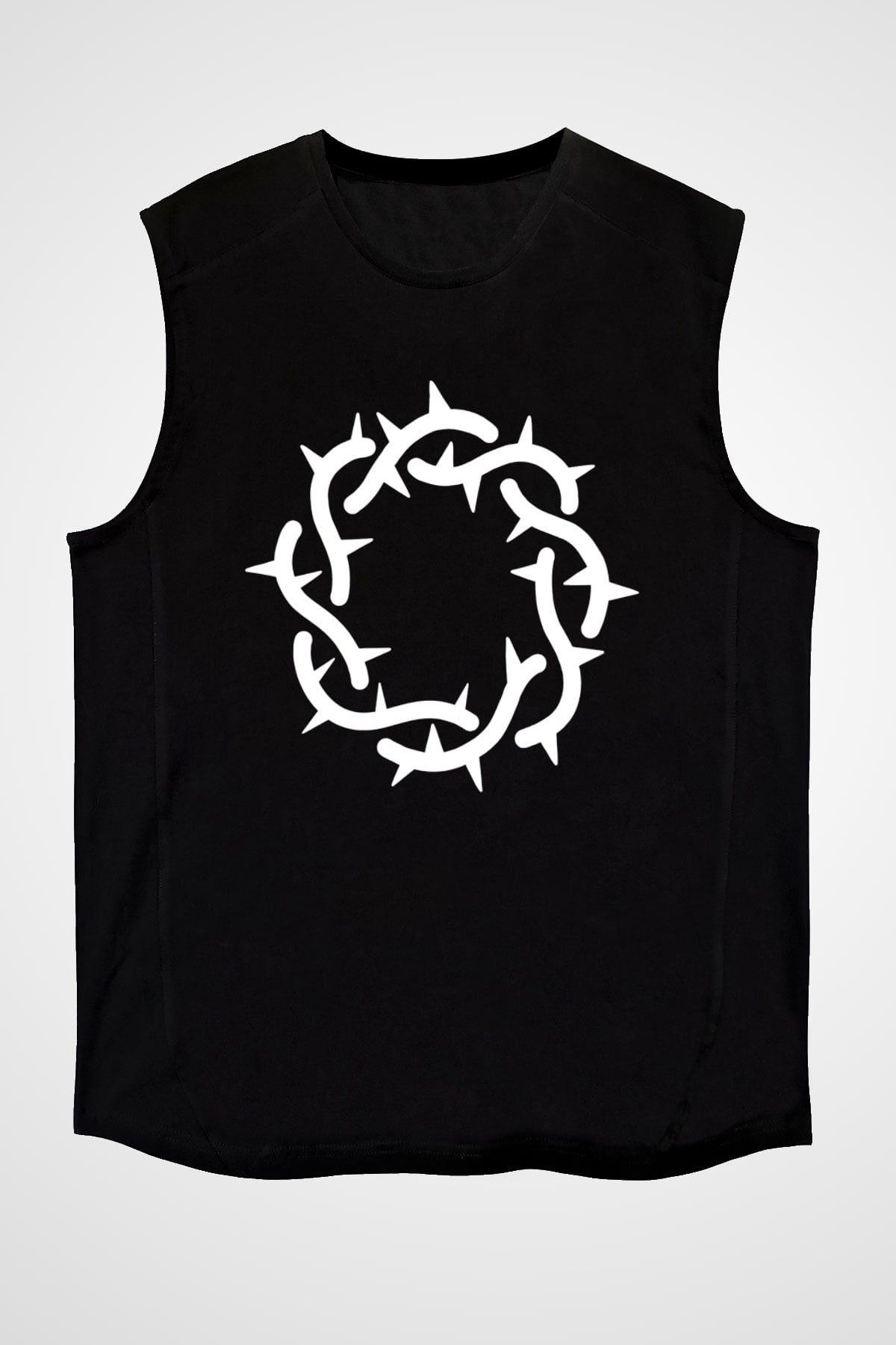 Bad Omens Baskılı Unisex Siyah Kolsuz Tişört - Tshirt