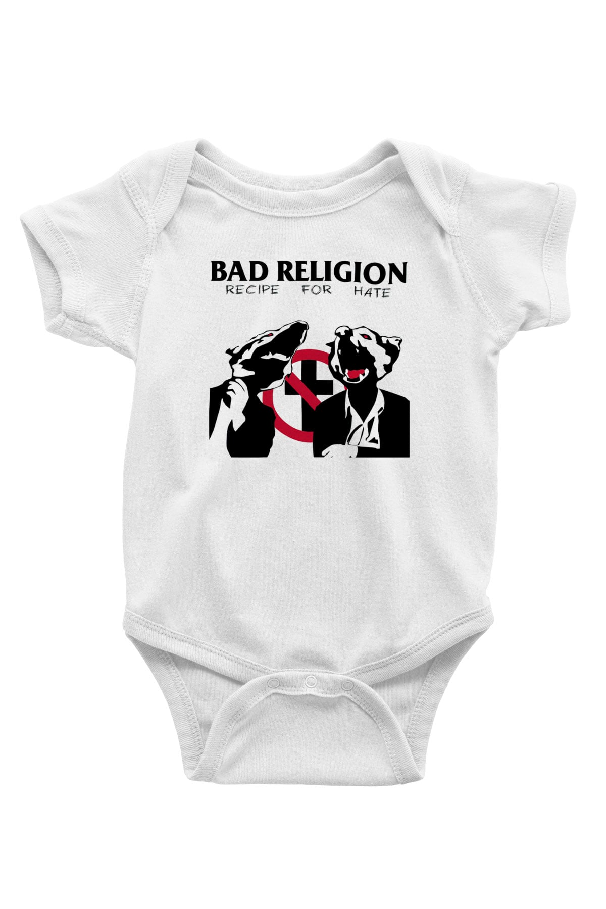 Bad Religion Baskılı Beyaz Unisex Bebek Body - Zıbın