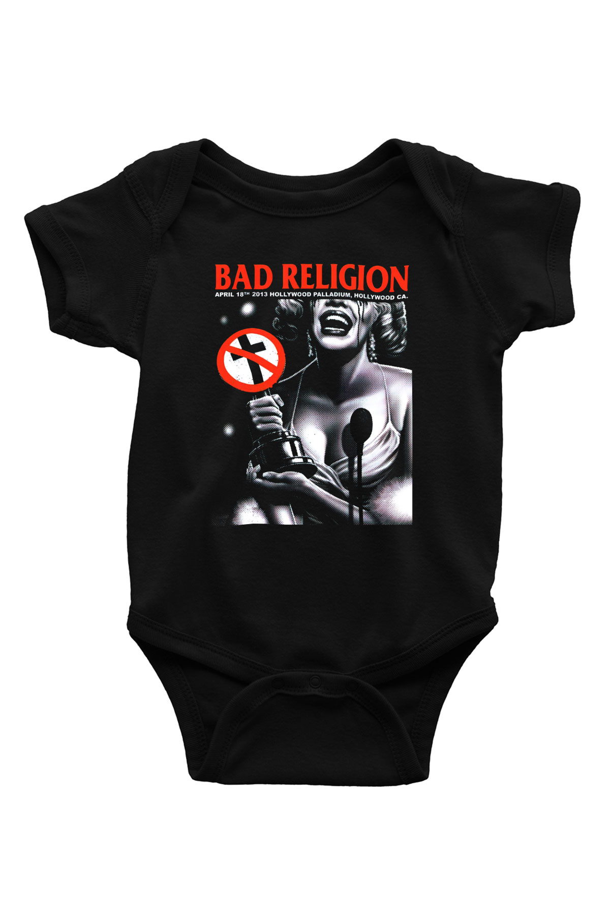 Bad Religion Baskılı Siyah Bebek Body - Zıbın