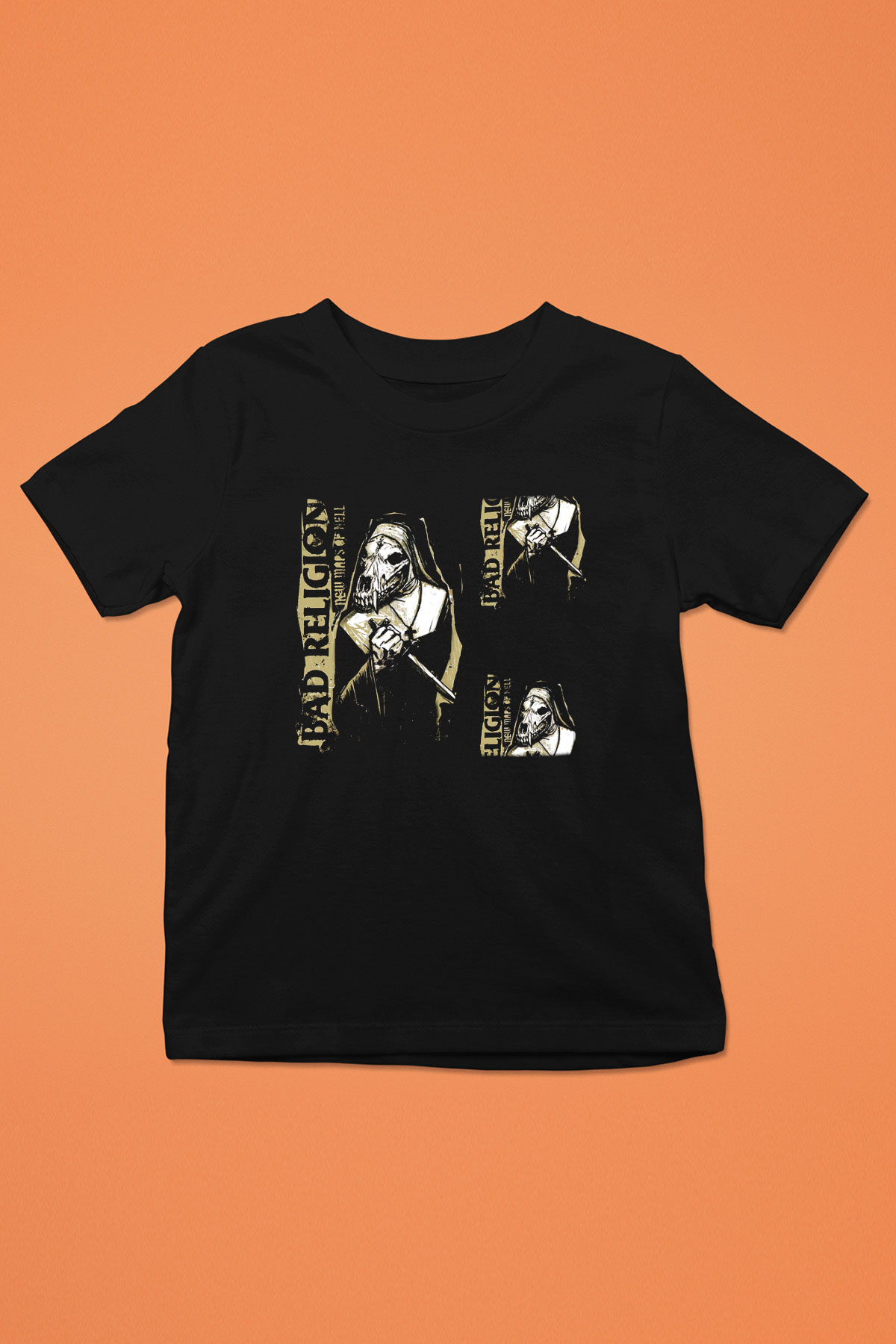 Bad Religion Baskılı Siyah Unisex Çocuk Tişört