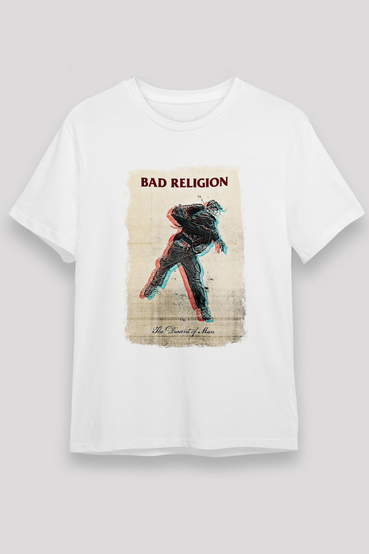 Bad Religion Baskılı Unisex Beyaz Tişört