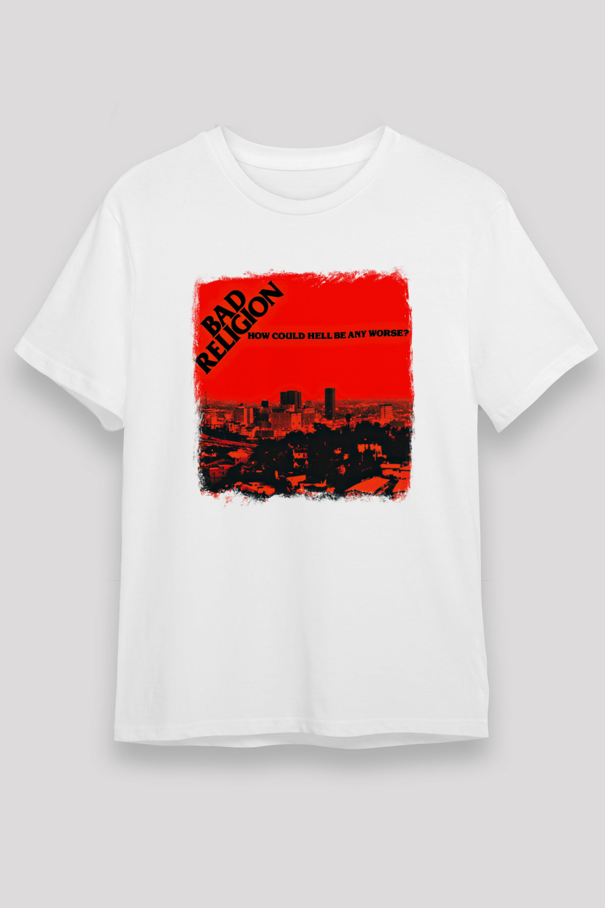 Bad Religion Baskılı Unisex Beyaz Tişört