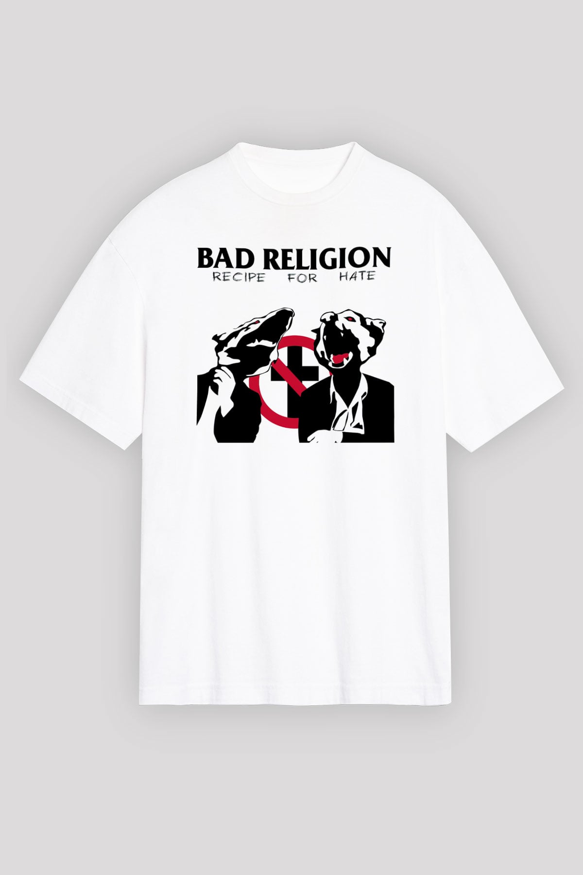 Bad Religion Beyaz Unisex Oversize Tişört T-Shirt