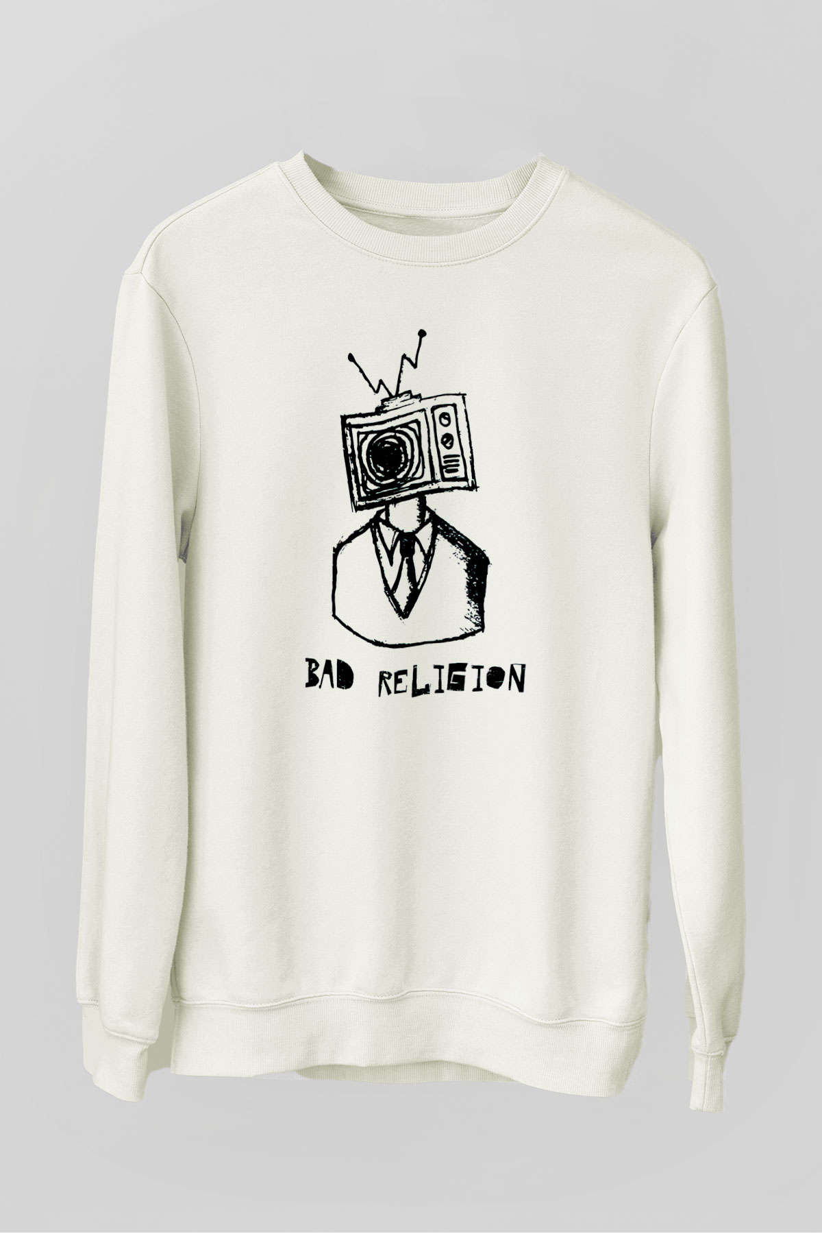 Bad Religion Beyaz Unisex Sweatshirt