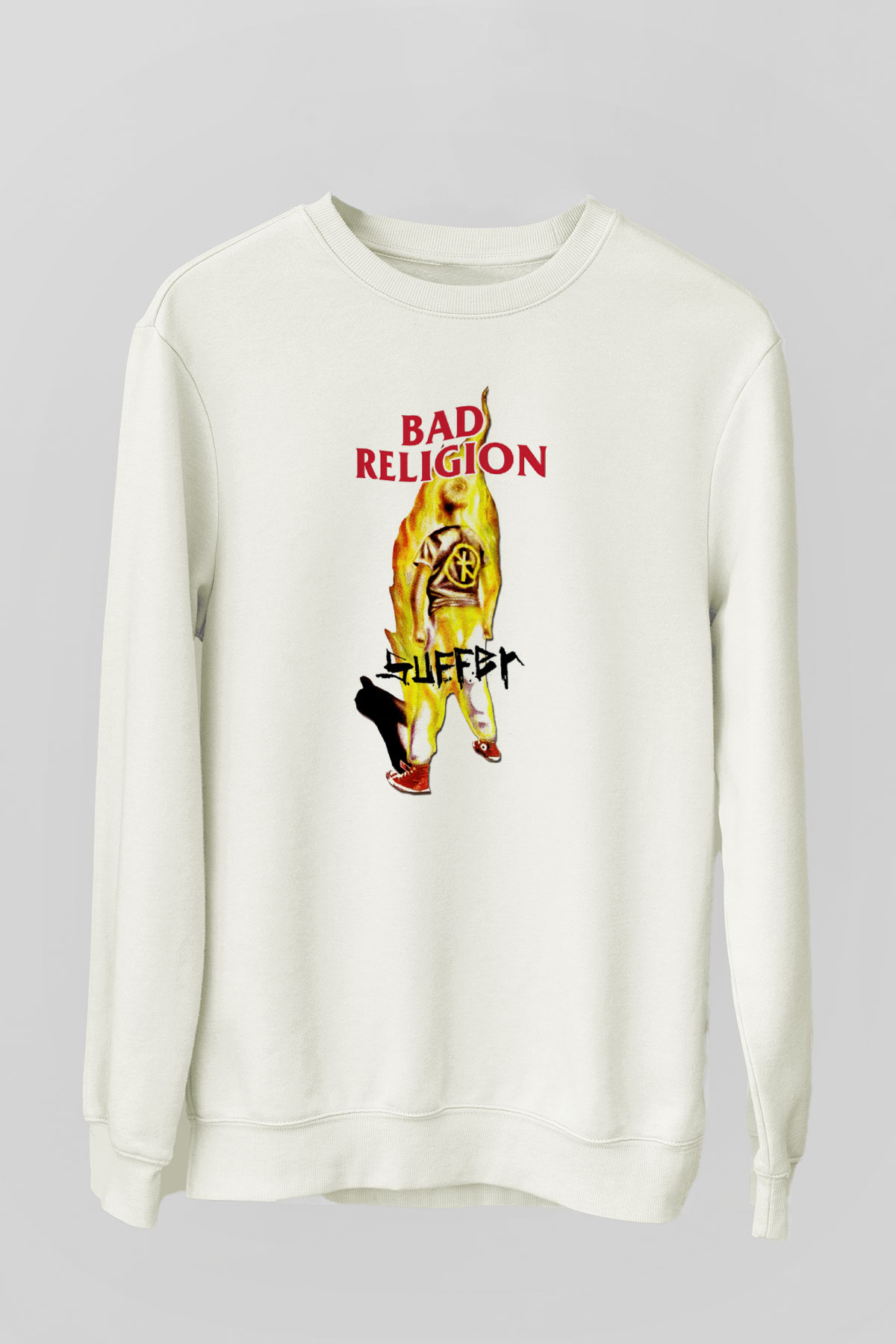 Bad Religion Beyaz Unisex Sweatshirt