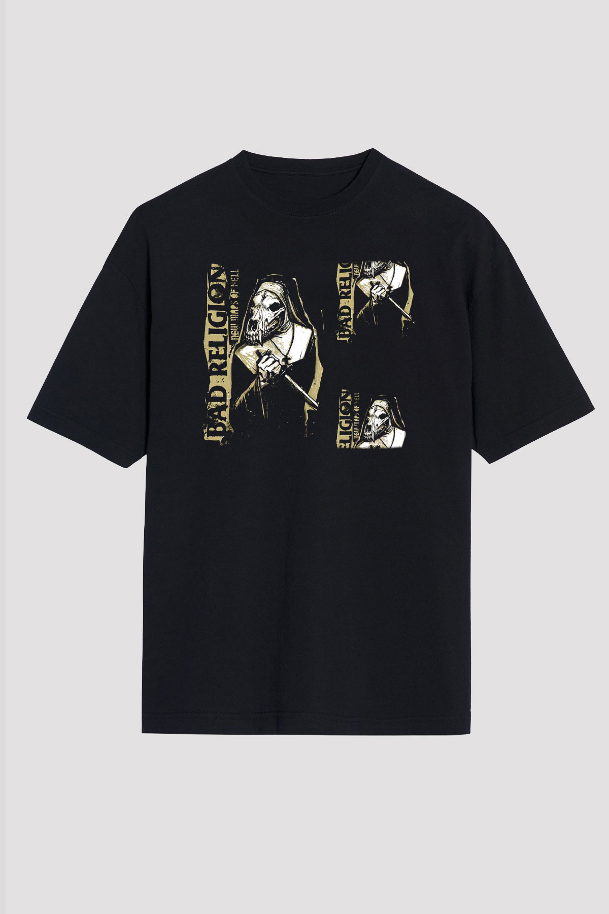 Bad Religion Siyah Unisex Oversize Tişört T-Shirt