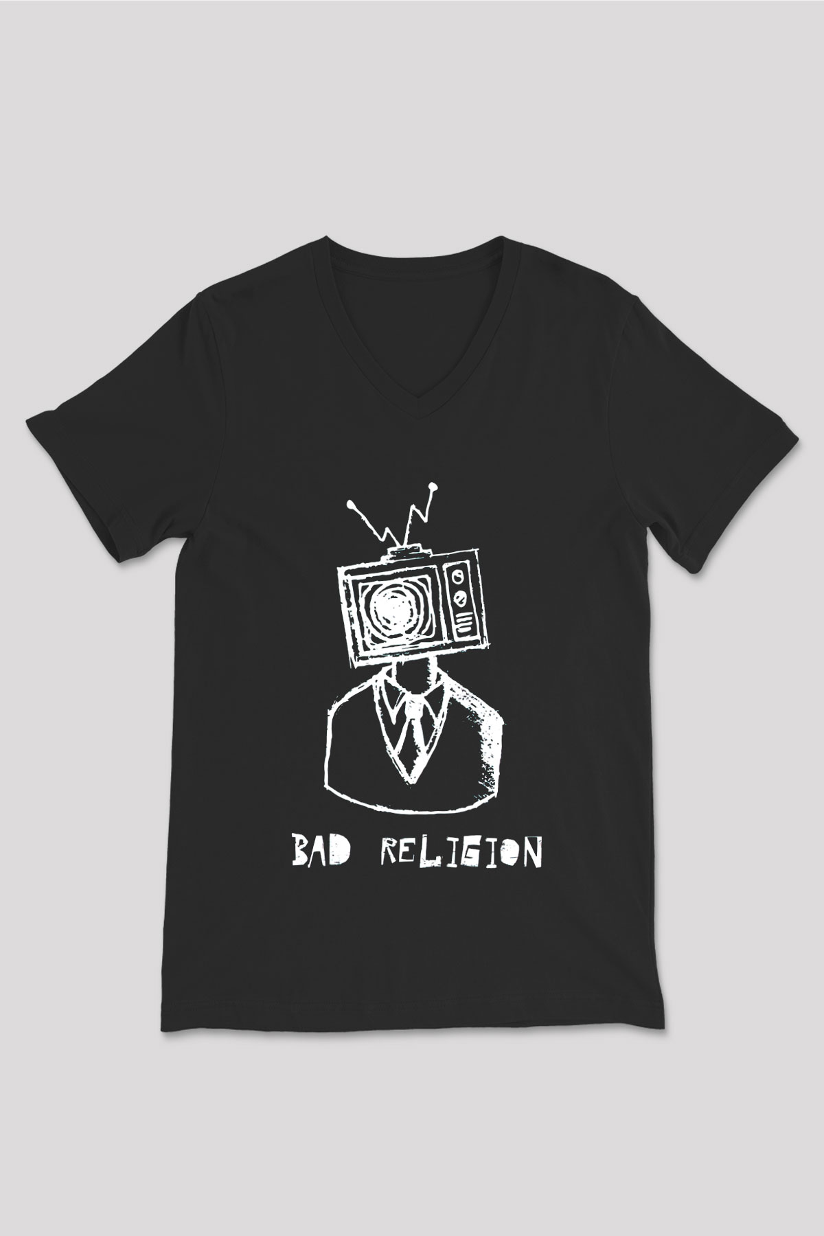 Bad Religion Siyah Unisex V Yaka Tişört