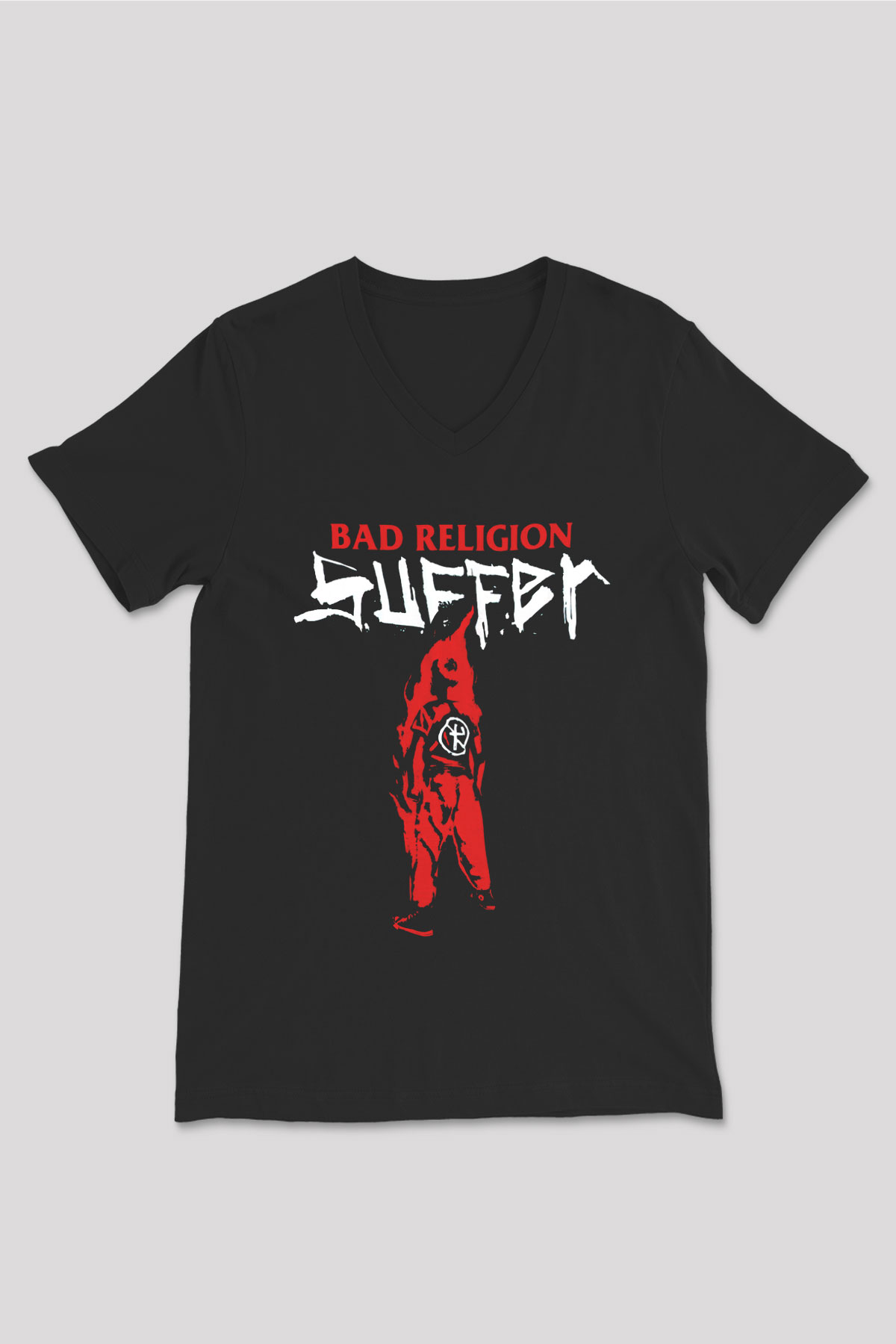 Bad Religion Siyah Unisex V Yaka Tişört