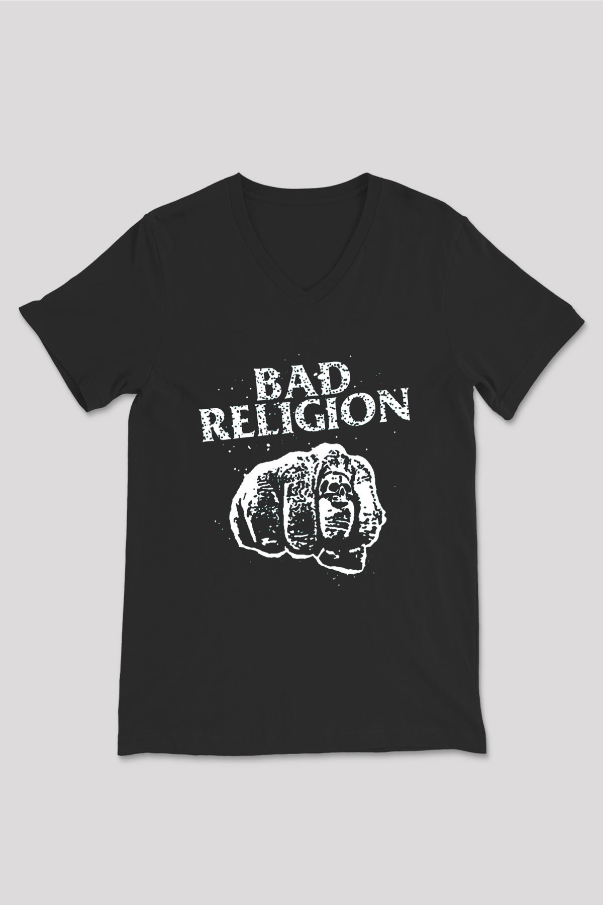 Bad Religion Siyah Unisex V Yaka Tişört T-Shirt