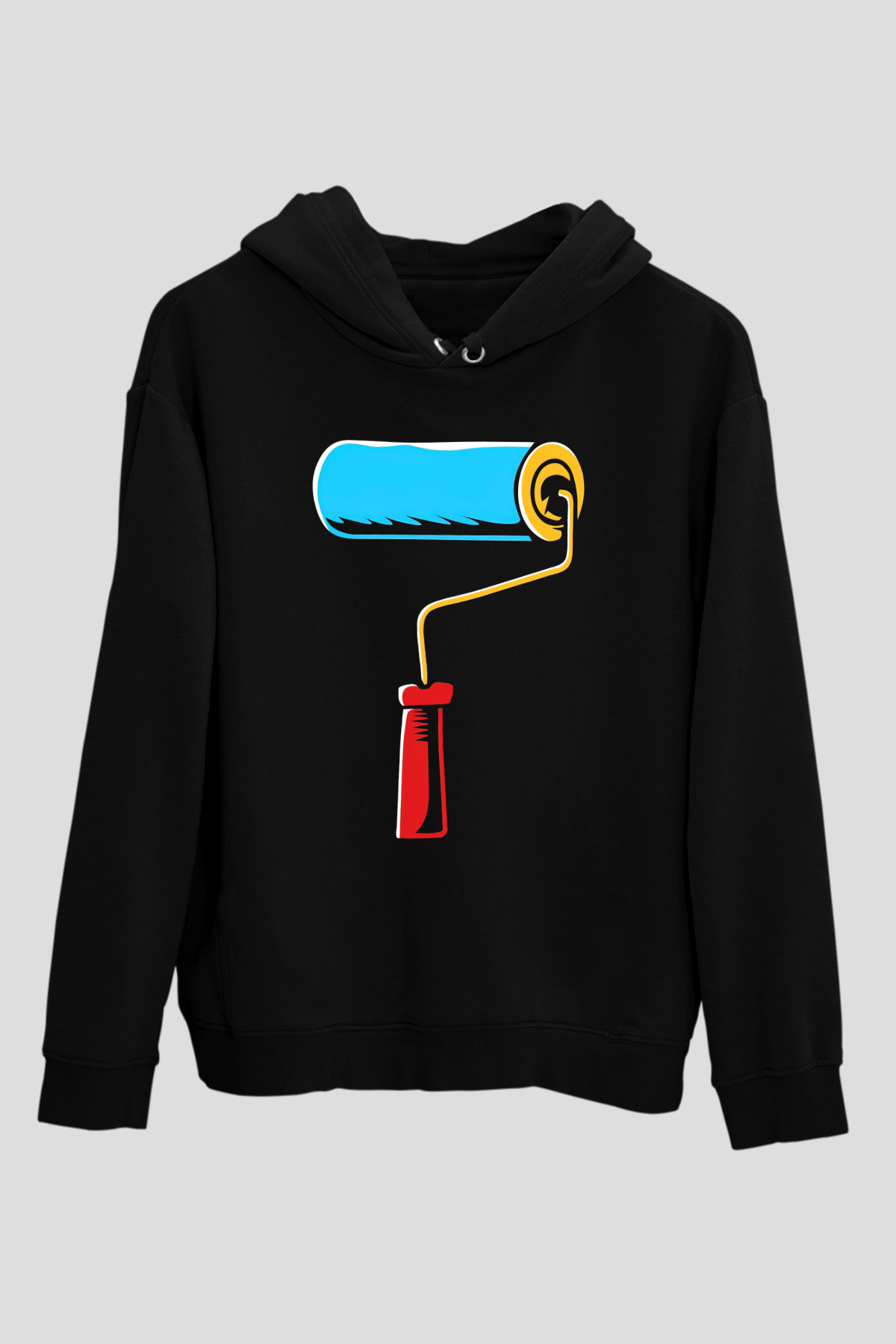 Badanacı Siyah Unisex Kapüşonlu Sweatshirt