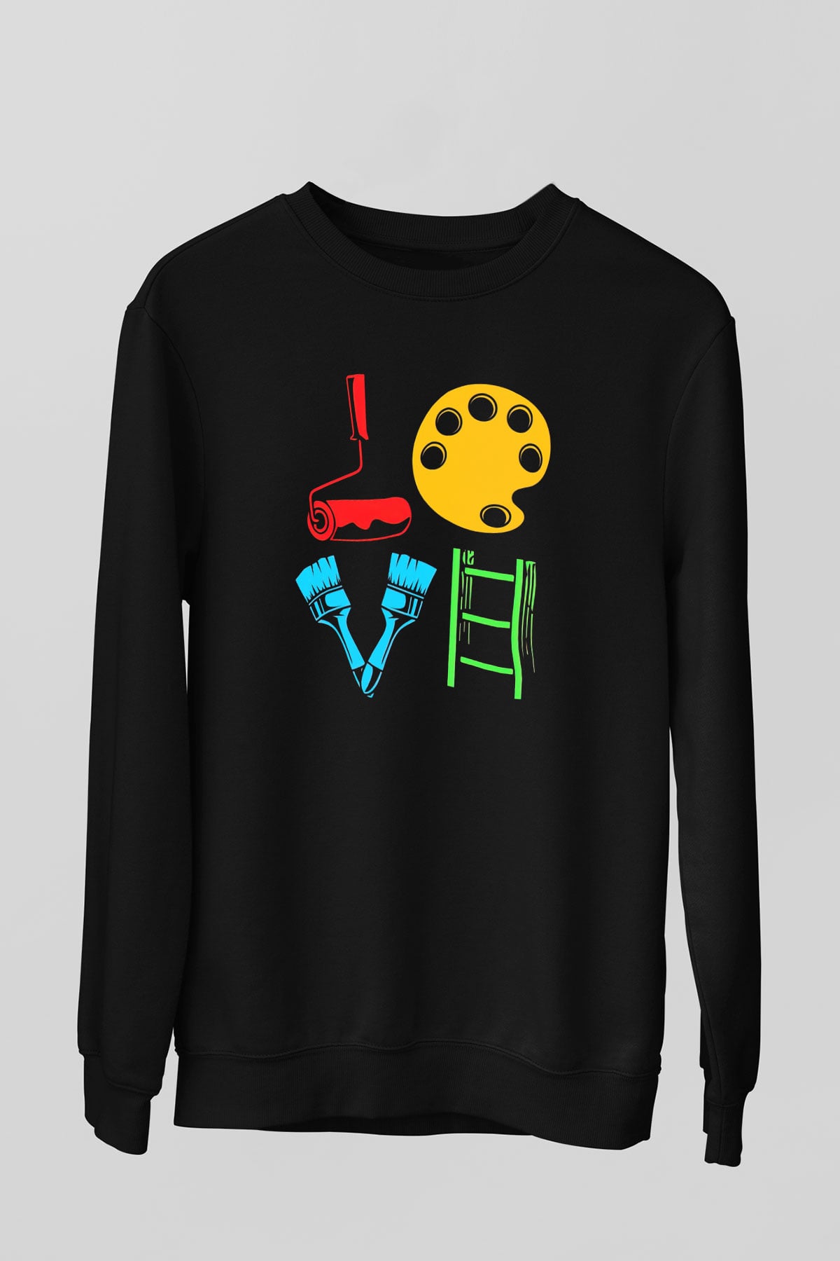Badanacı Siyah Unisex Sweatshirt