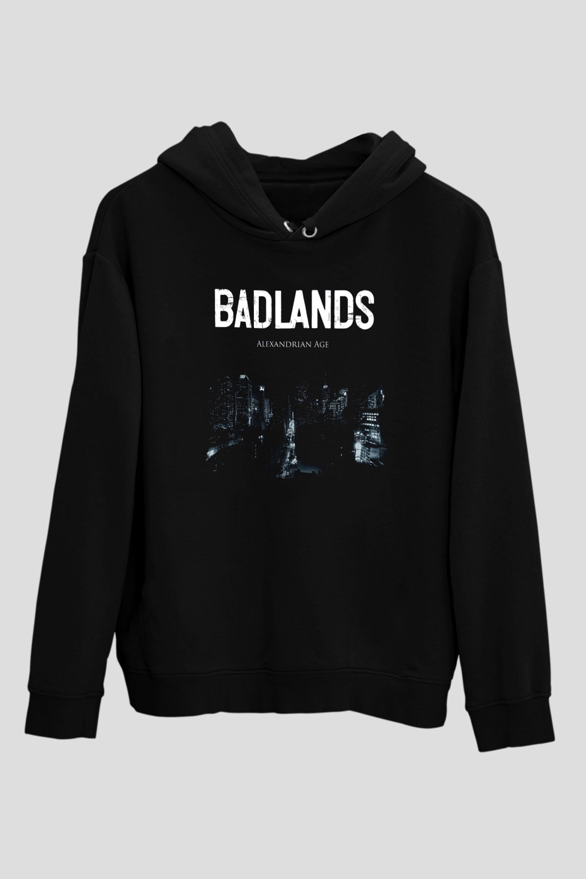 Badlands Siyah Unisex Kapüşonlu Sweatshirt