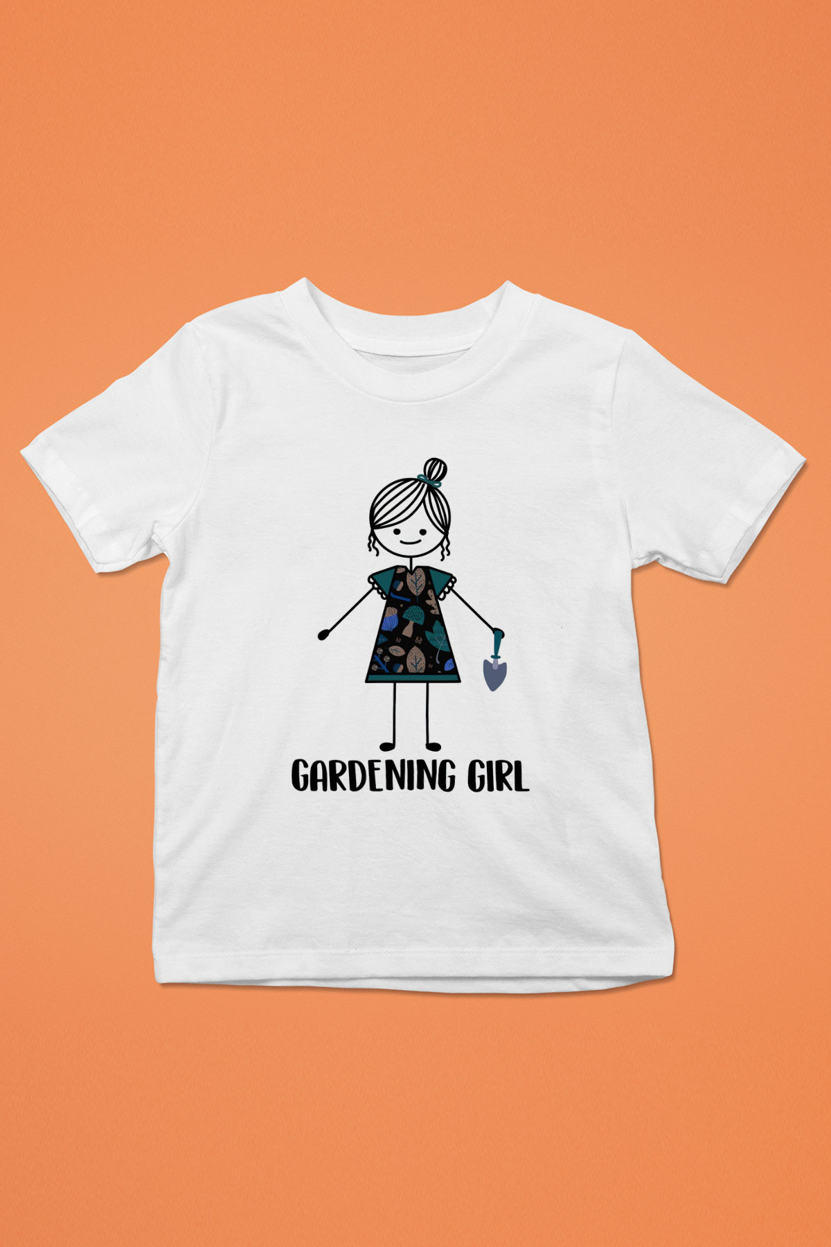 Bahçıvan Beyaz Unisex Çocuk Tişört
