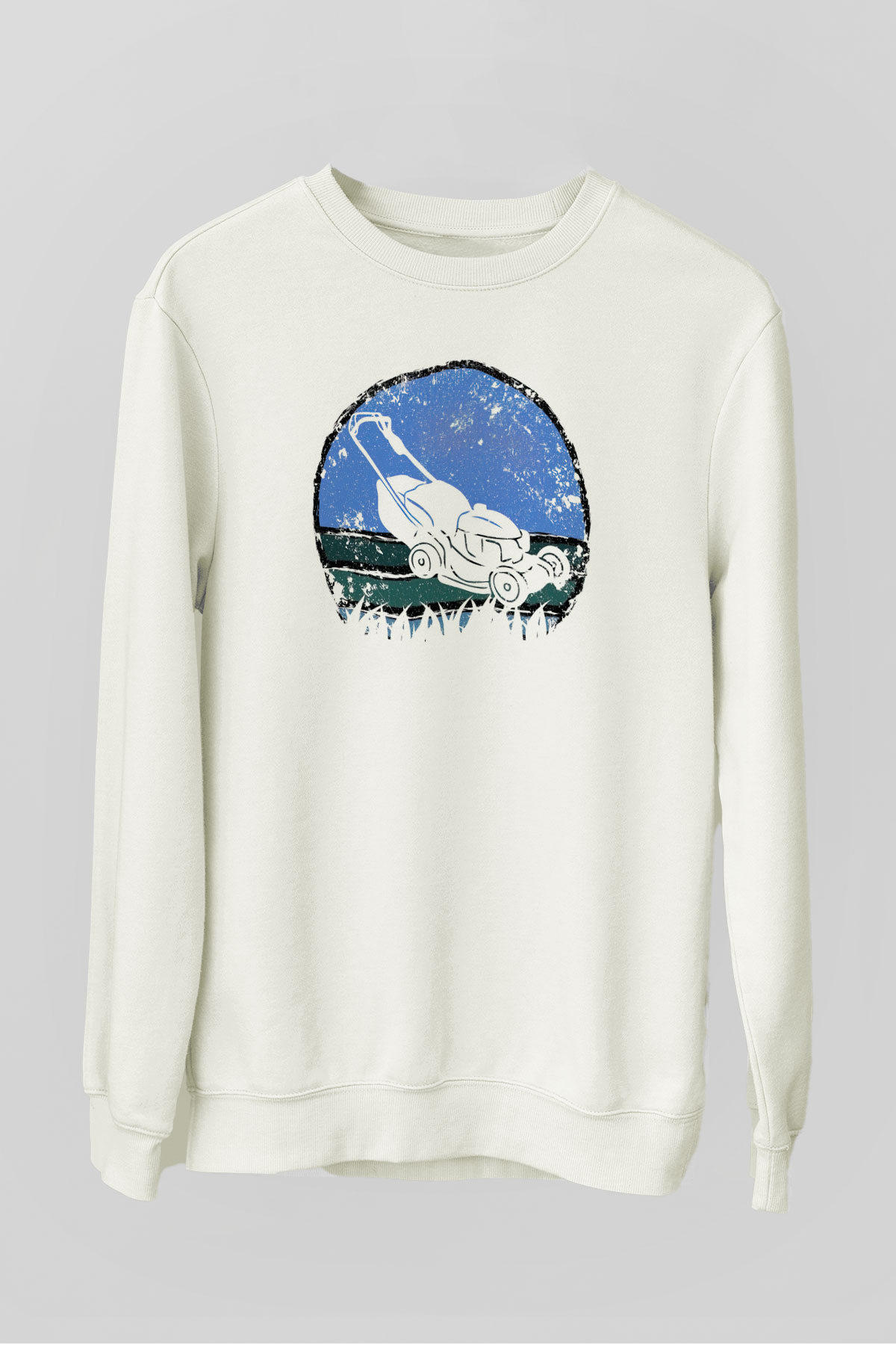 Bahçıvan Beyaz Unisex Sweatshirt