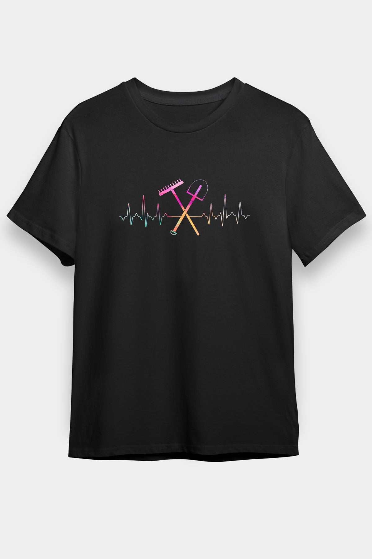 Bahçıvan Siyah Unisex Tişört T-Shirt - TişörtFabrikası