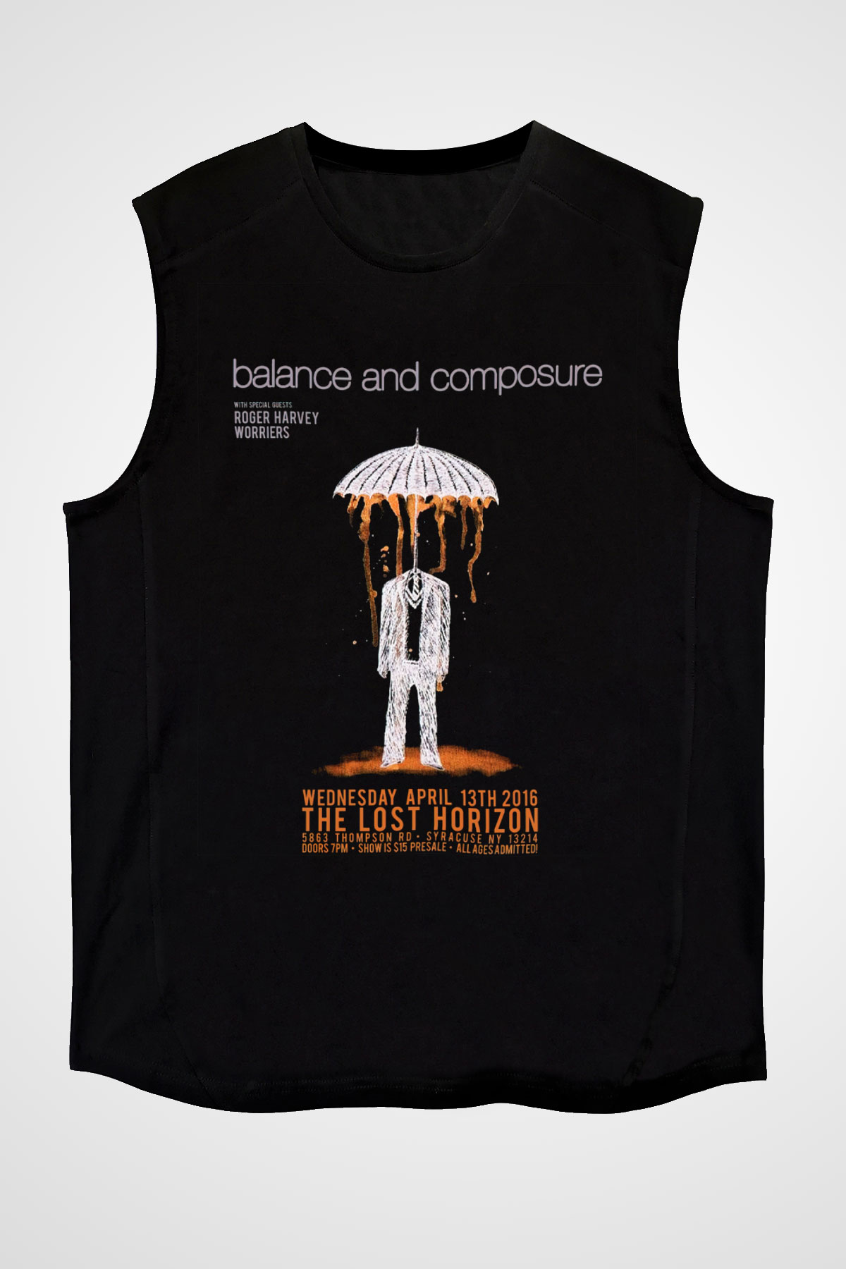 Balance and Composure Siyah Unisex Kolsuz Tişört