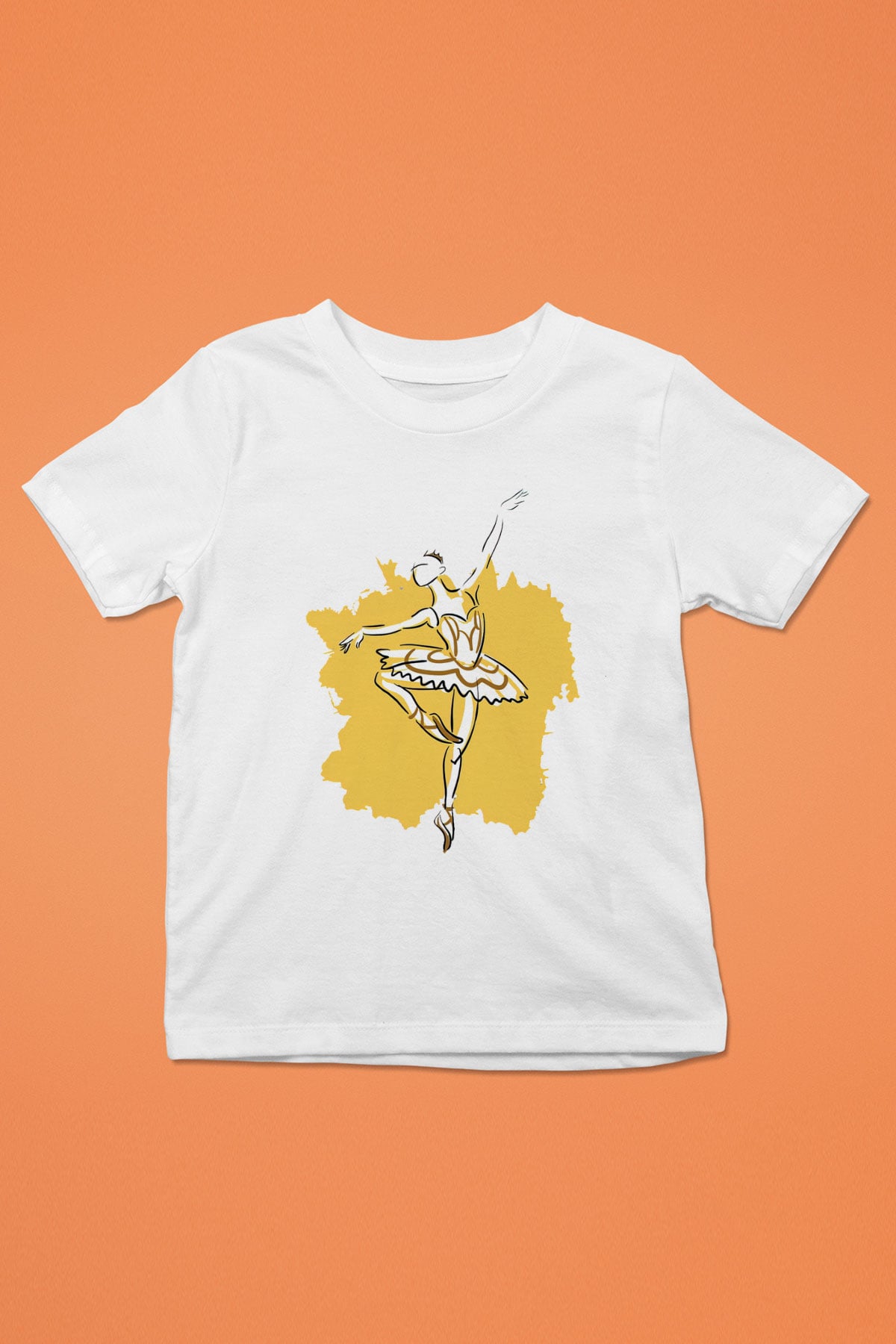 Bale Baskılı Beyaz Unisex Çocuk Tişört