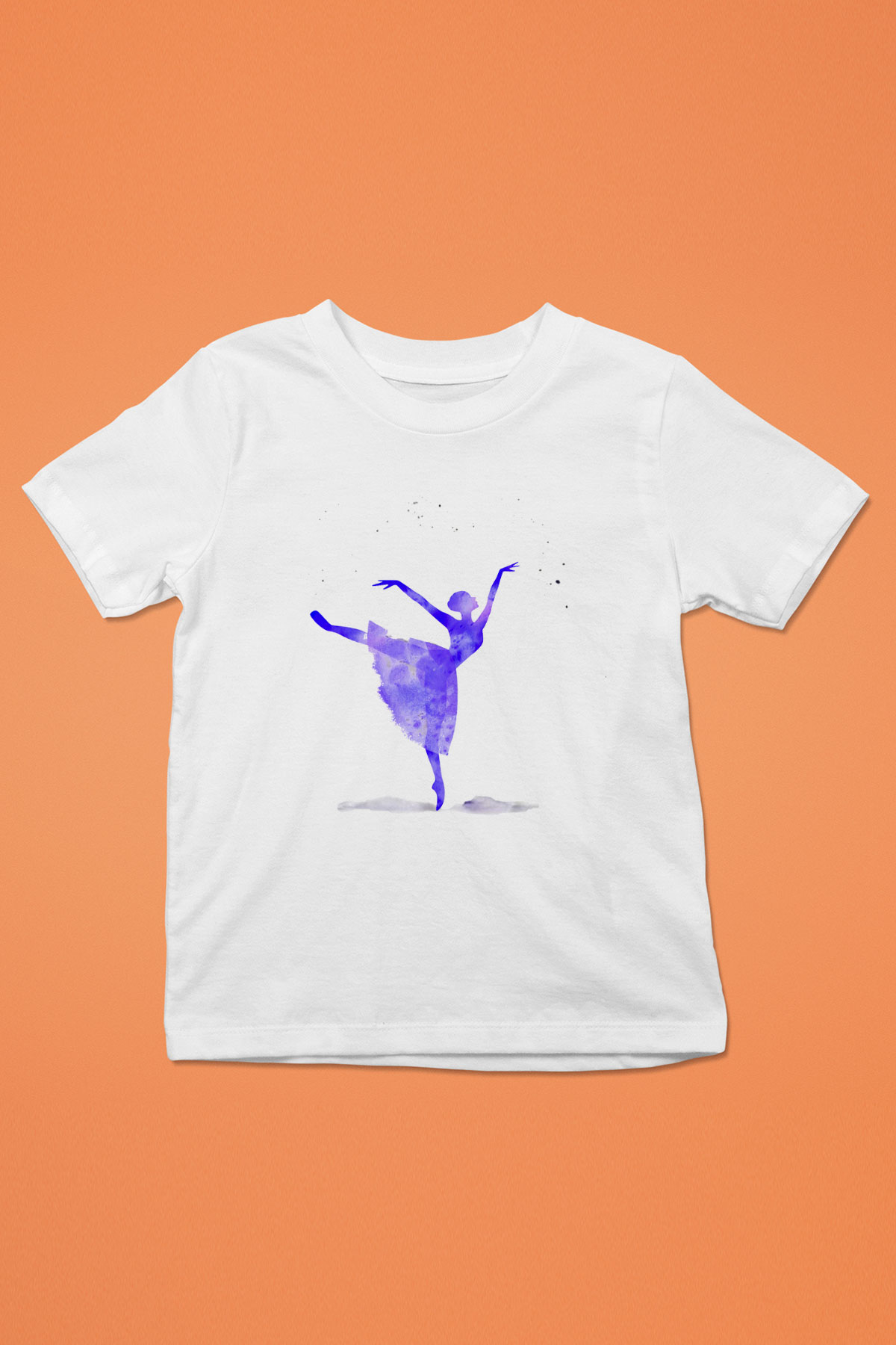 Bale Baskılı Beyaz Unisex Çocuk Tişört