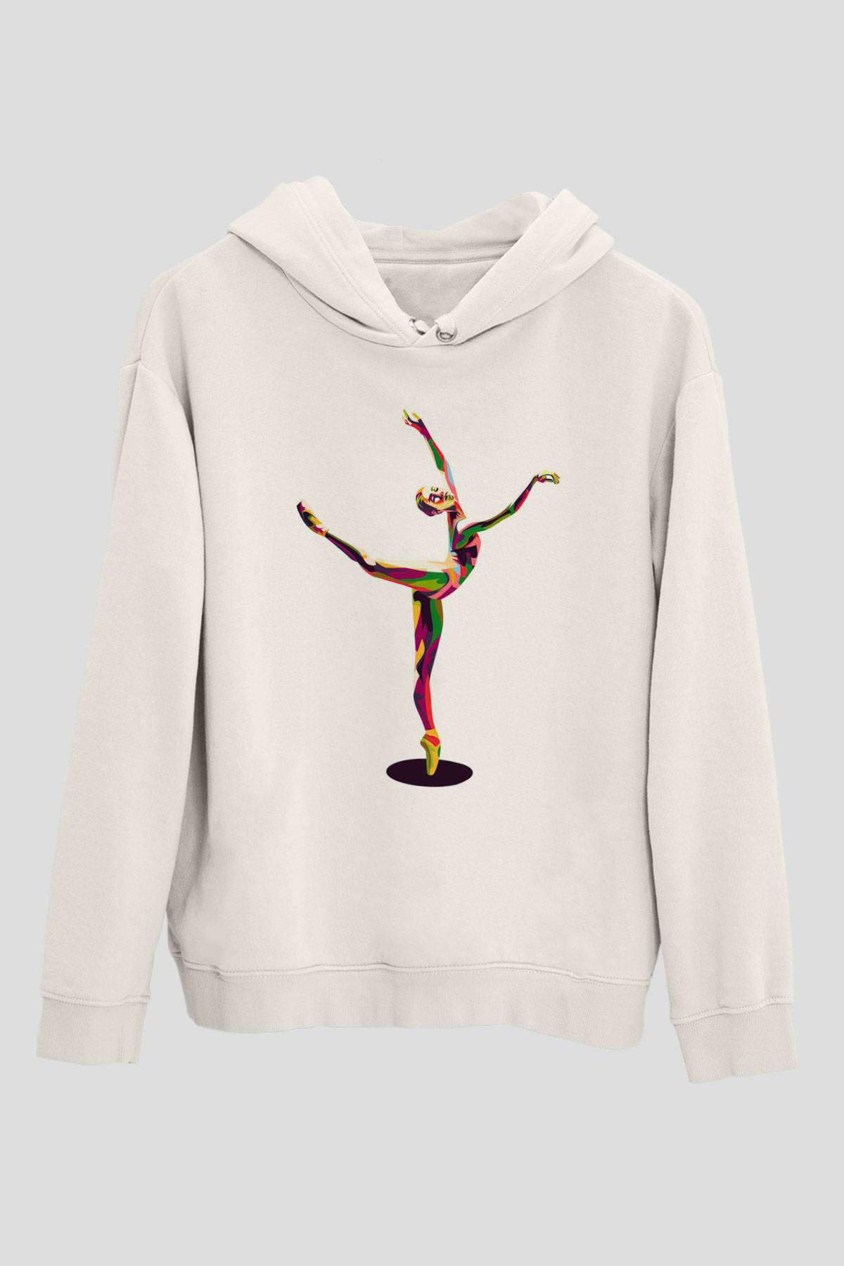 Bale Beyaz Unisex Hoodie