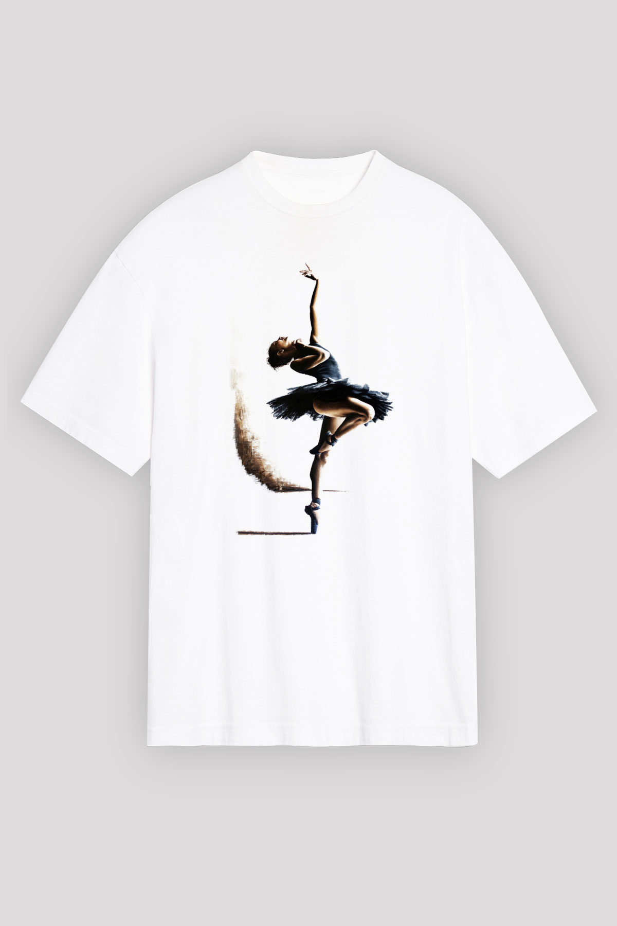 Bale Beyaz Unisex Oversize Tişört T-Shirt