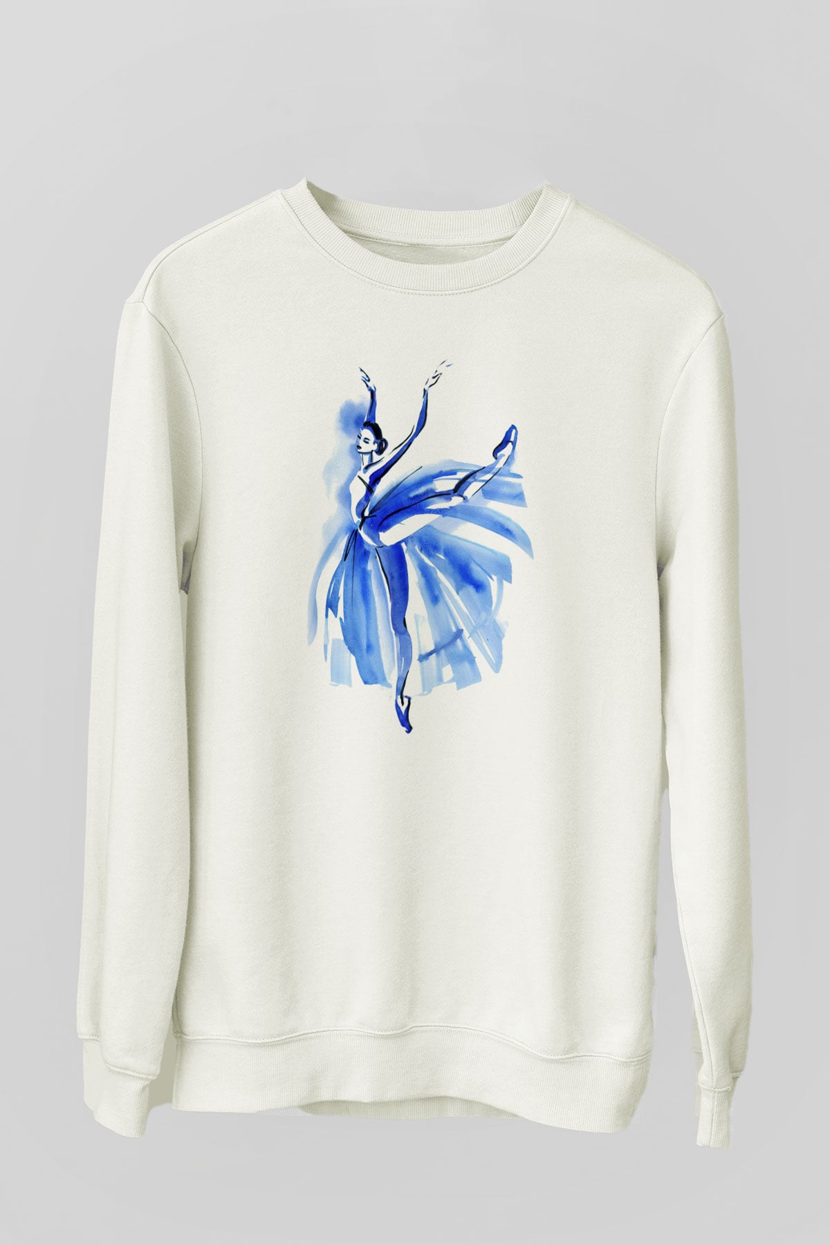 Bale Beyaz Unisex Sweatshirt