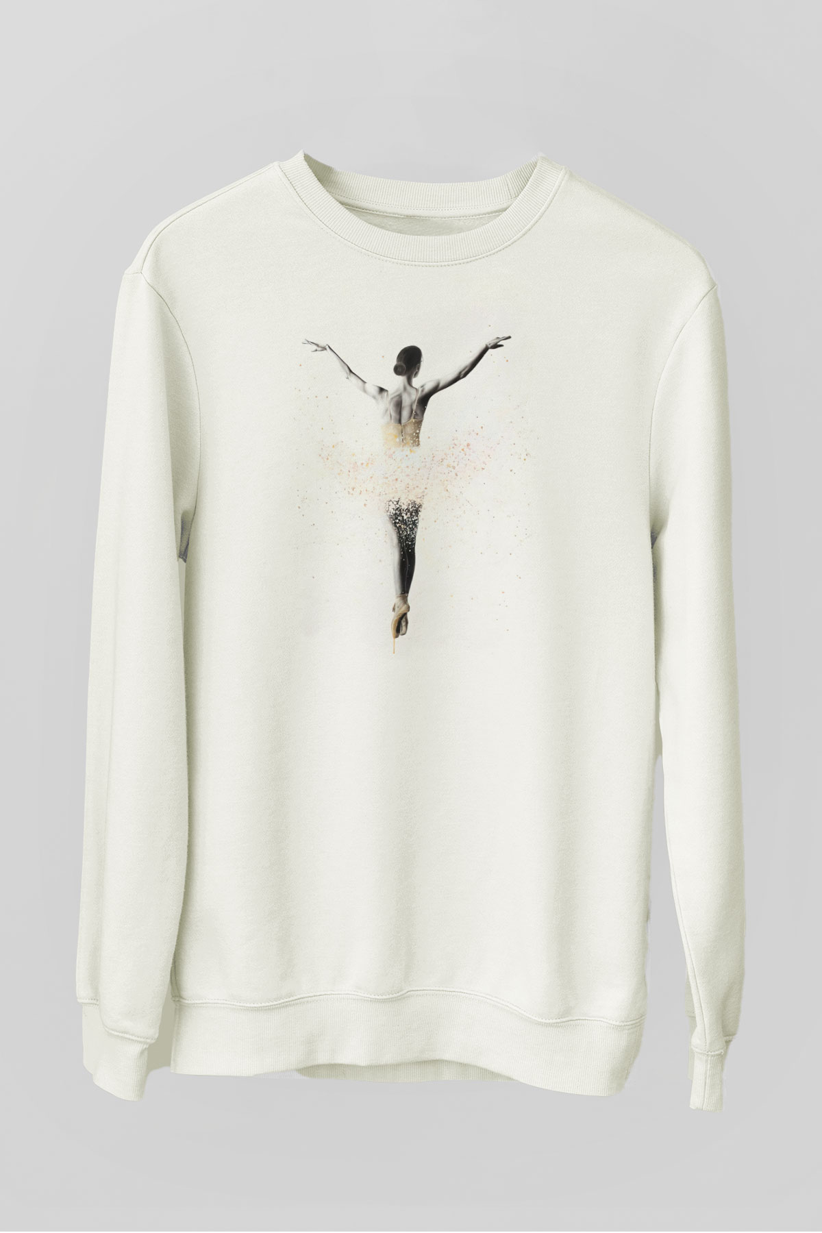 Bale Beyaz Unisex Sweatshirt