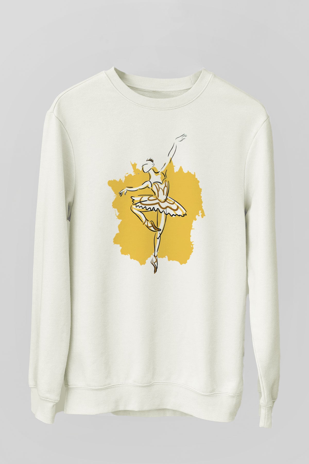 Bale Beyaz Unisex Sweatshirt