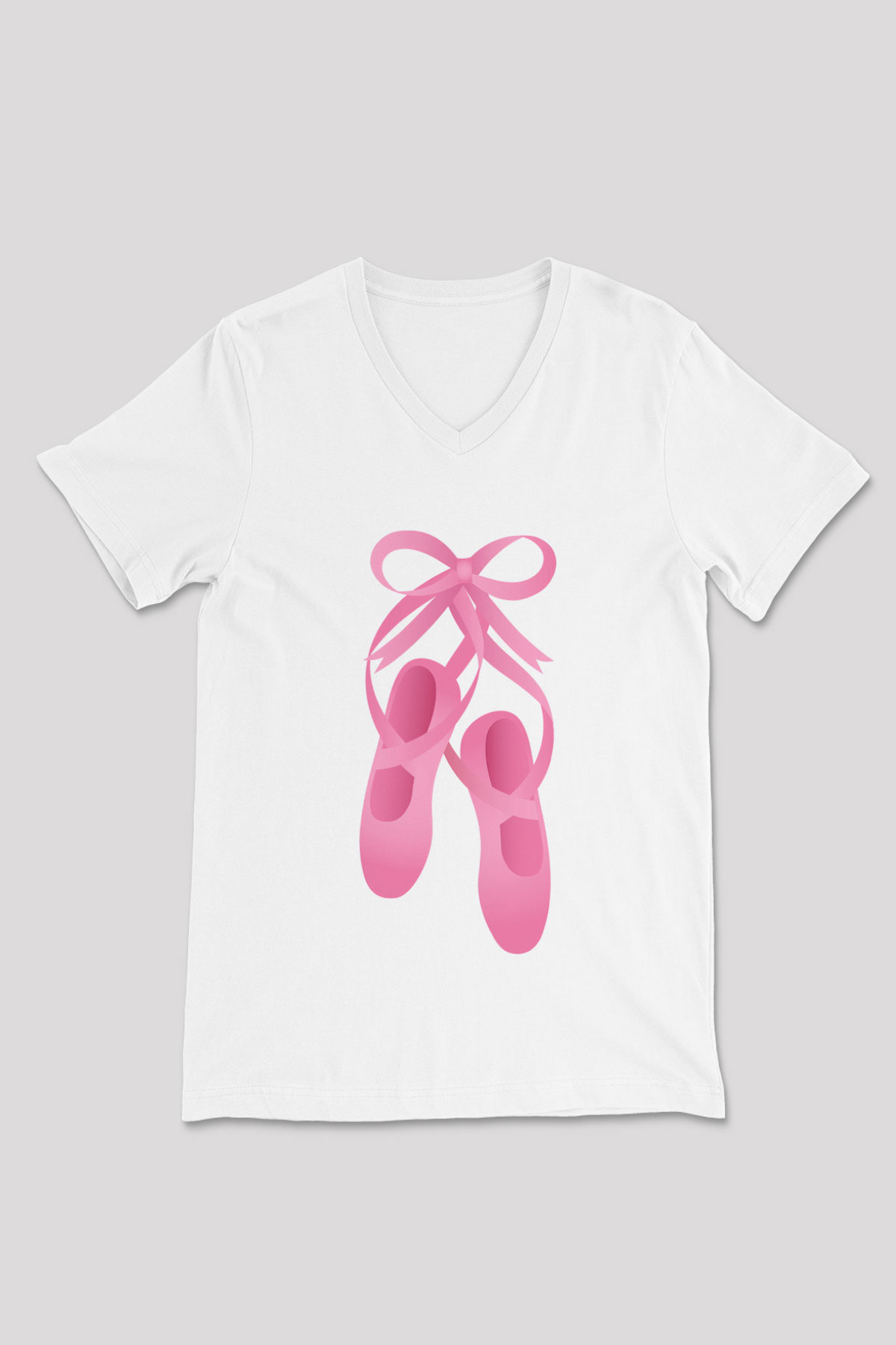 Bale Beyaz Unisex V Yaka Tişört T-Shirt