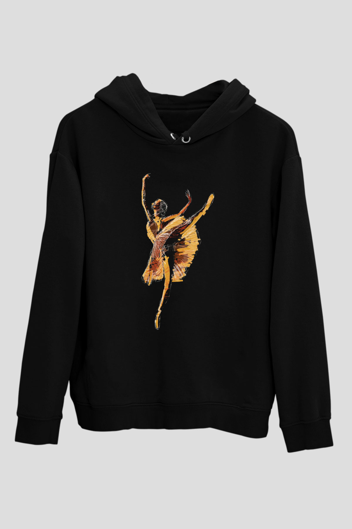 Bale Siyah Unisex Hoodie