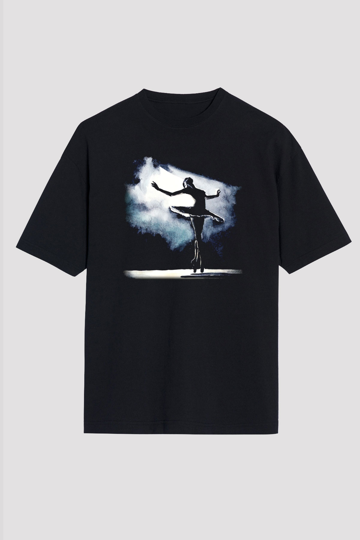 Bale Siyah Unisex Oversize Tişört T-Shirt