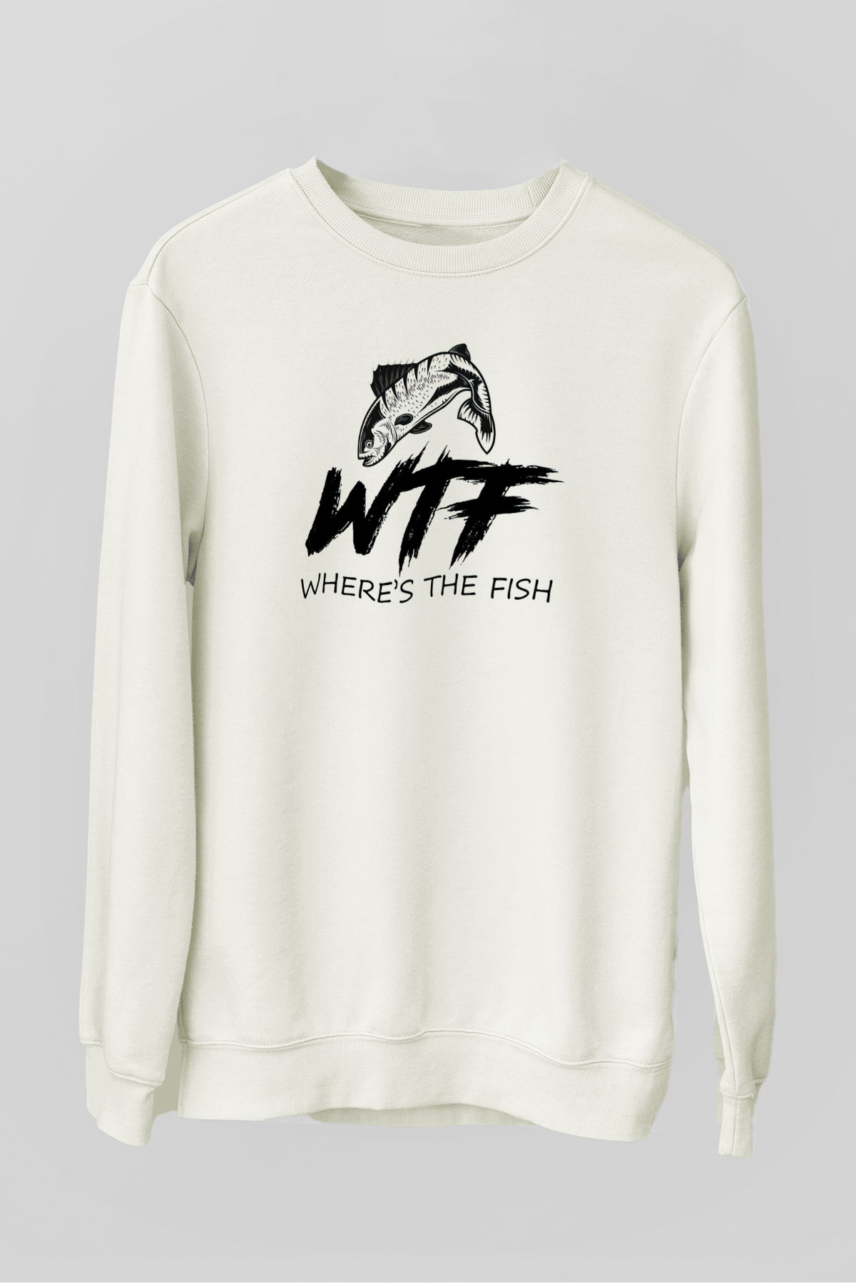 Balıkçı Beyaz Unisex Sweatshirt