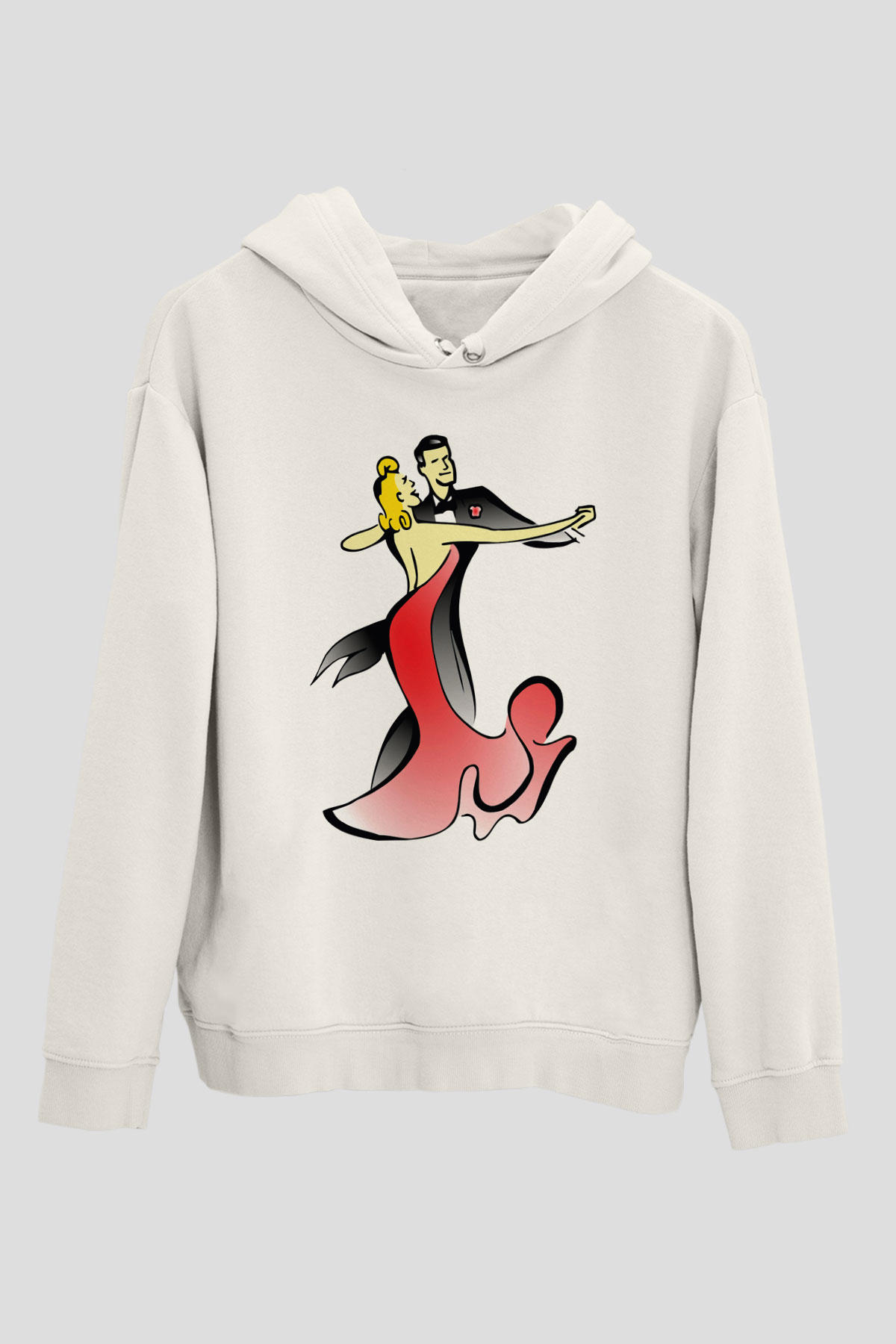 Balo Beyaz Unisex Kapşonlu Sweatshirt
