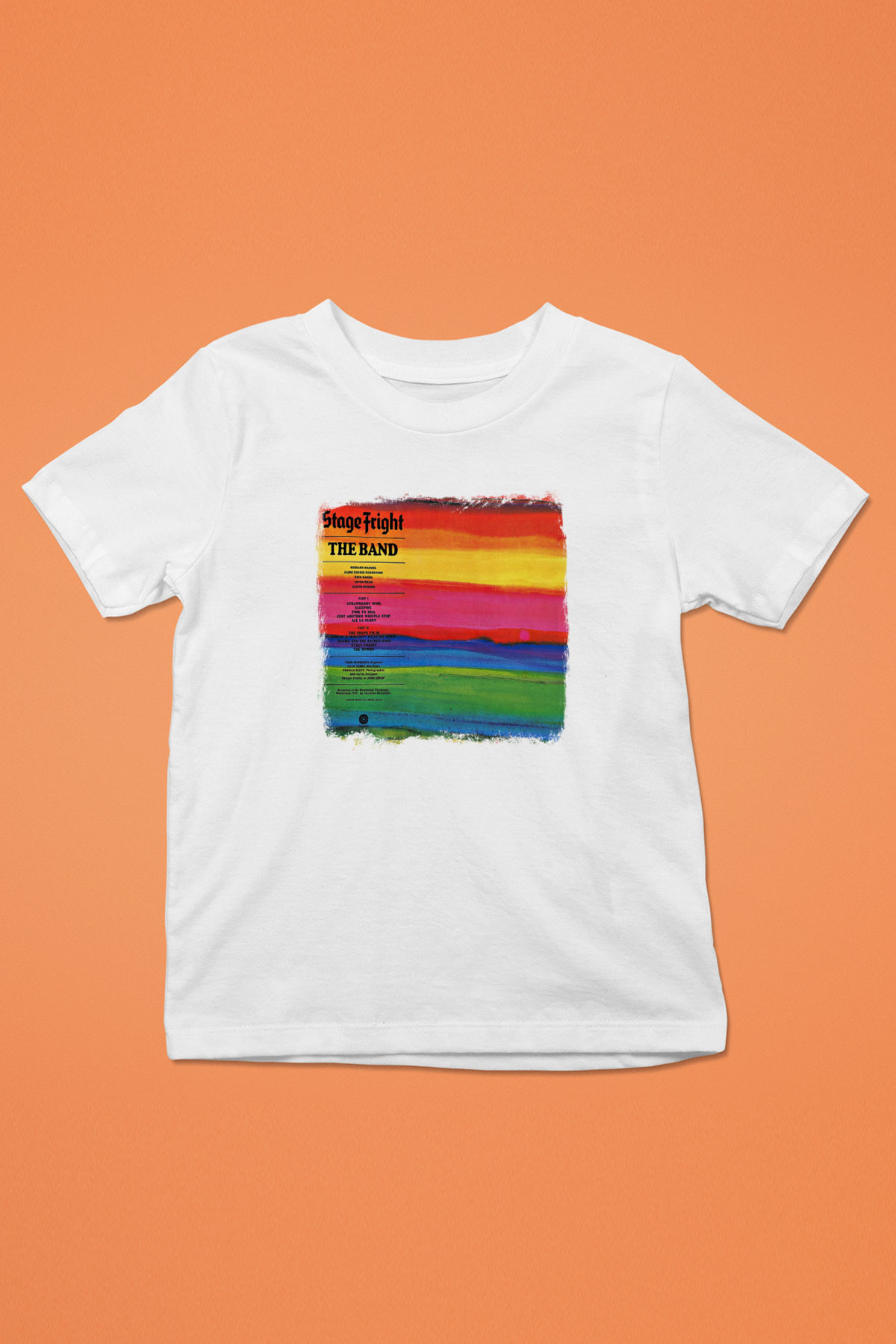 Band Baskılı Unisex Beyaz Çocuk Tişört