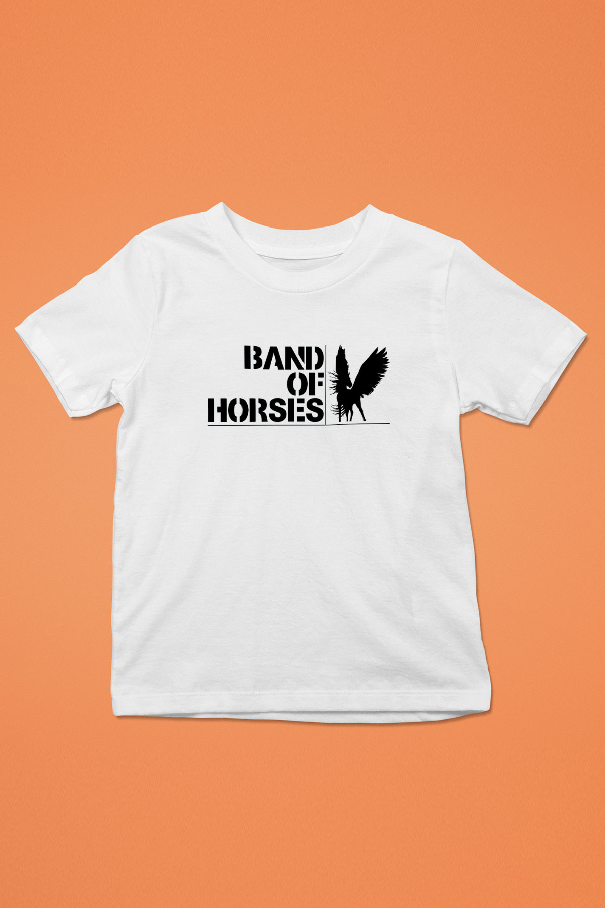 Band of Horses Beyaz Unisex Çocuk Tişört