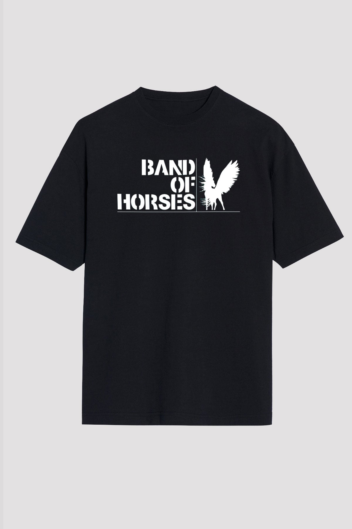 Band of Horses Siyah Unisex Tişört T-Shirt - TişörtFabrikası