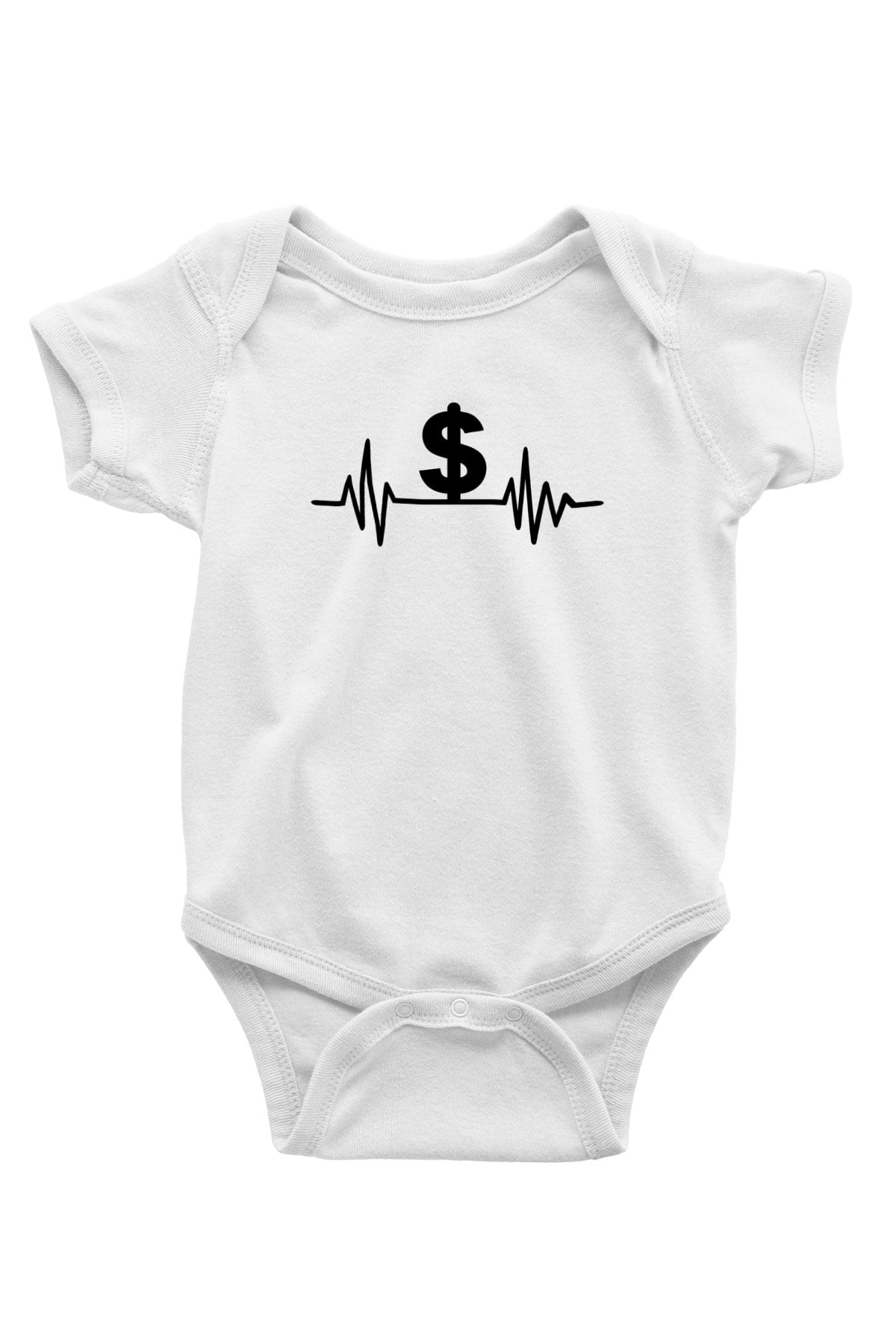 Bankacı Beyaz Bebek Body - Zıbın