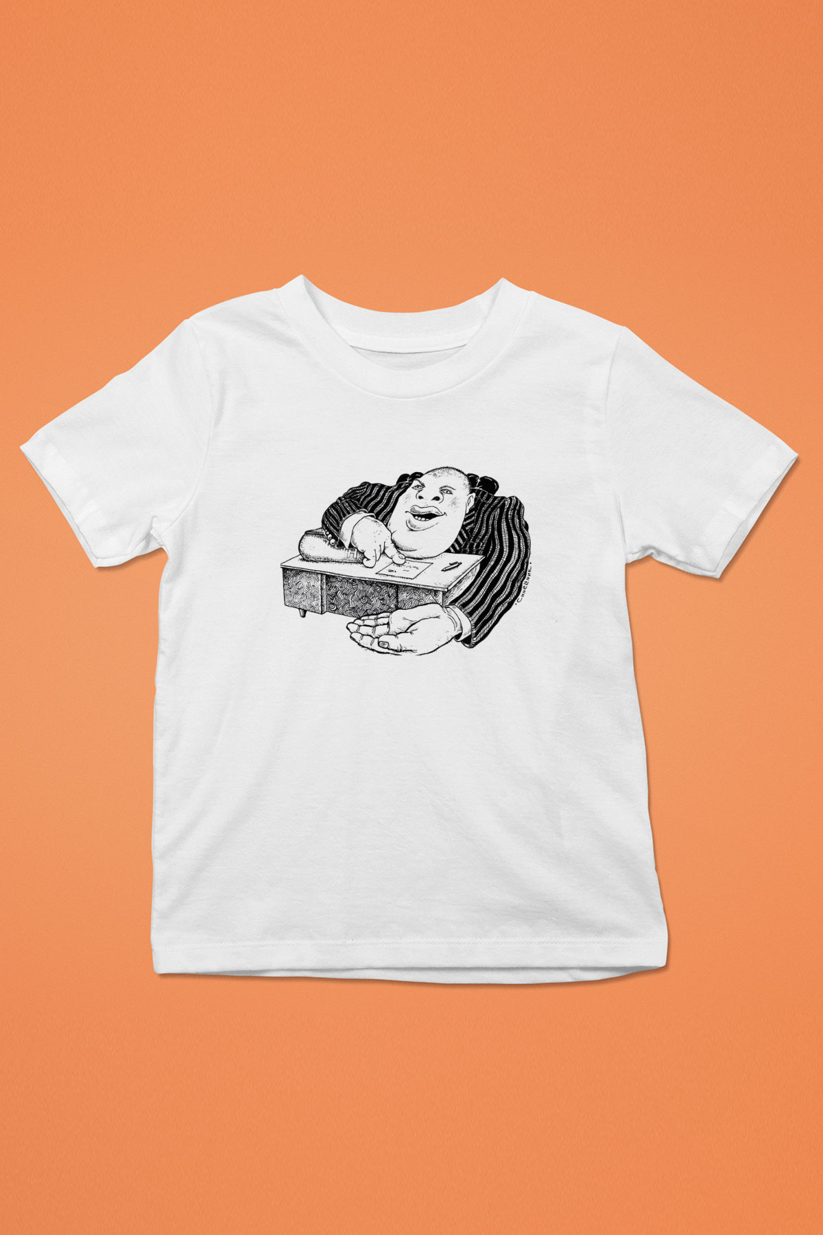 Bankacı Beyaz Unisex Çocuk Tişört