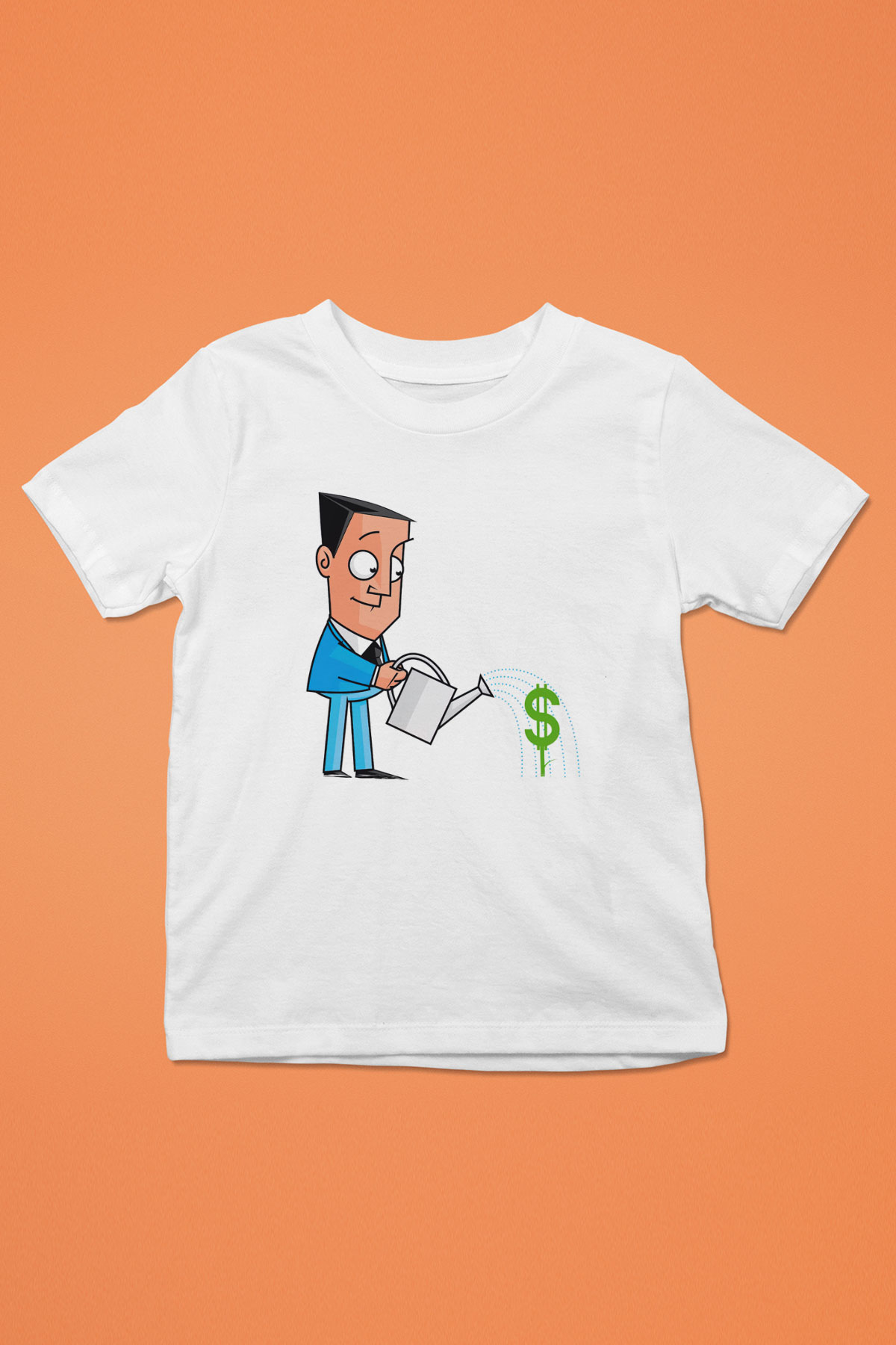 Bankacı Beyaz Unisex Çocuk Tişört