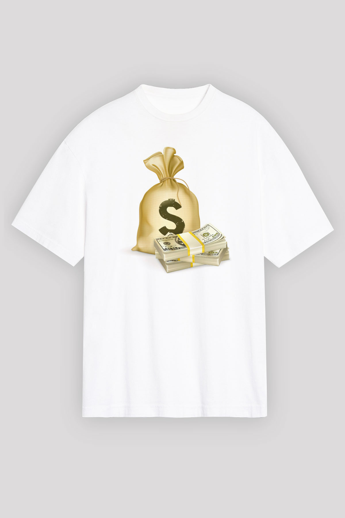 Bankacı Beyaz Unisex Tişört T-Shirt - TişörtFabrikası