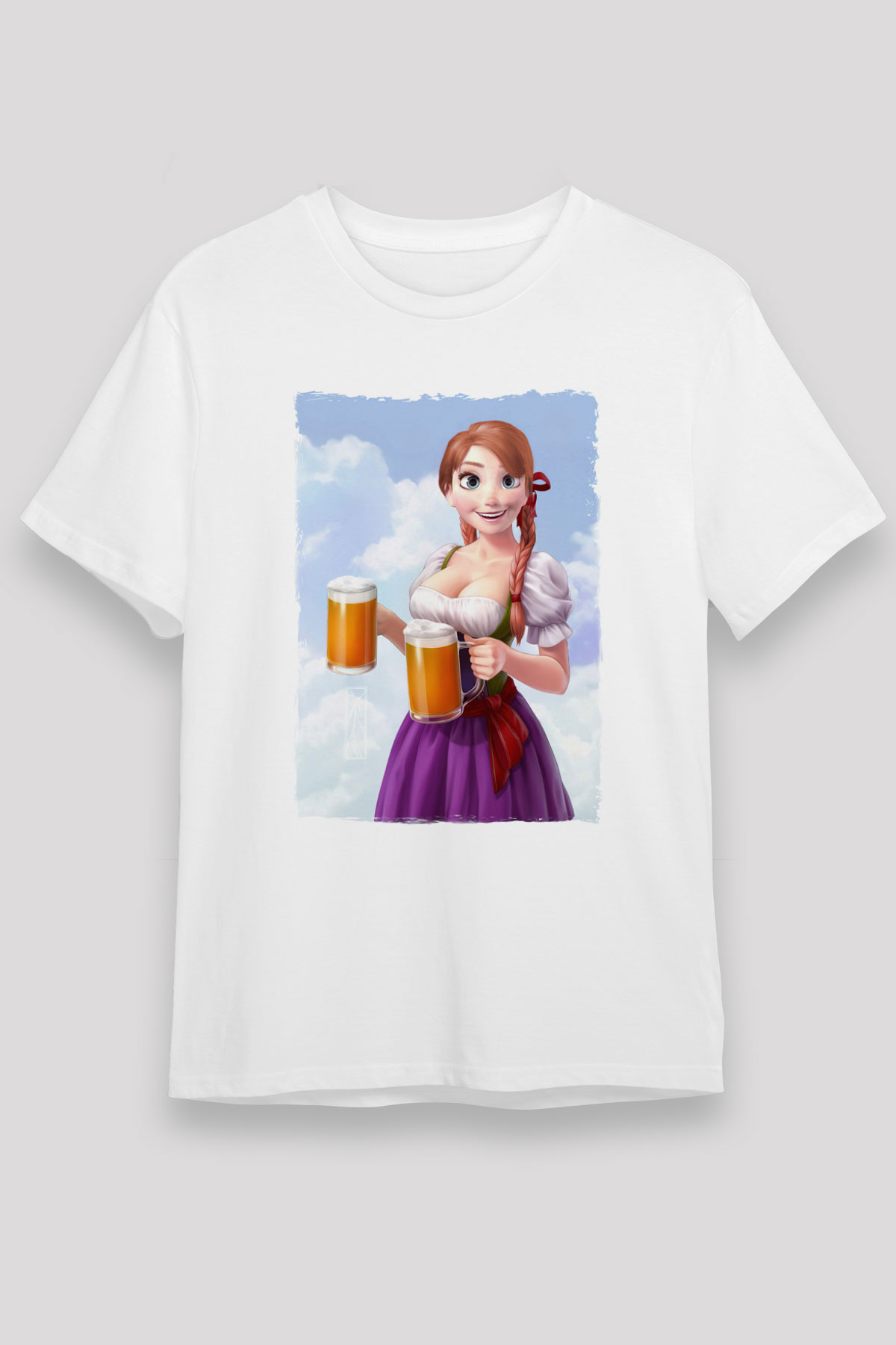 Barmaid Beyaz Unisex Tişört T-Shirt - TişörtFabrikası