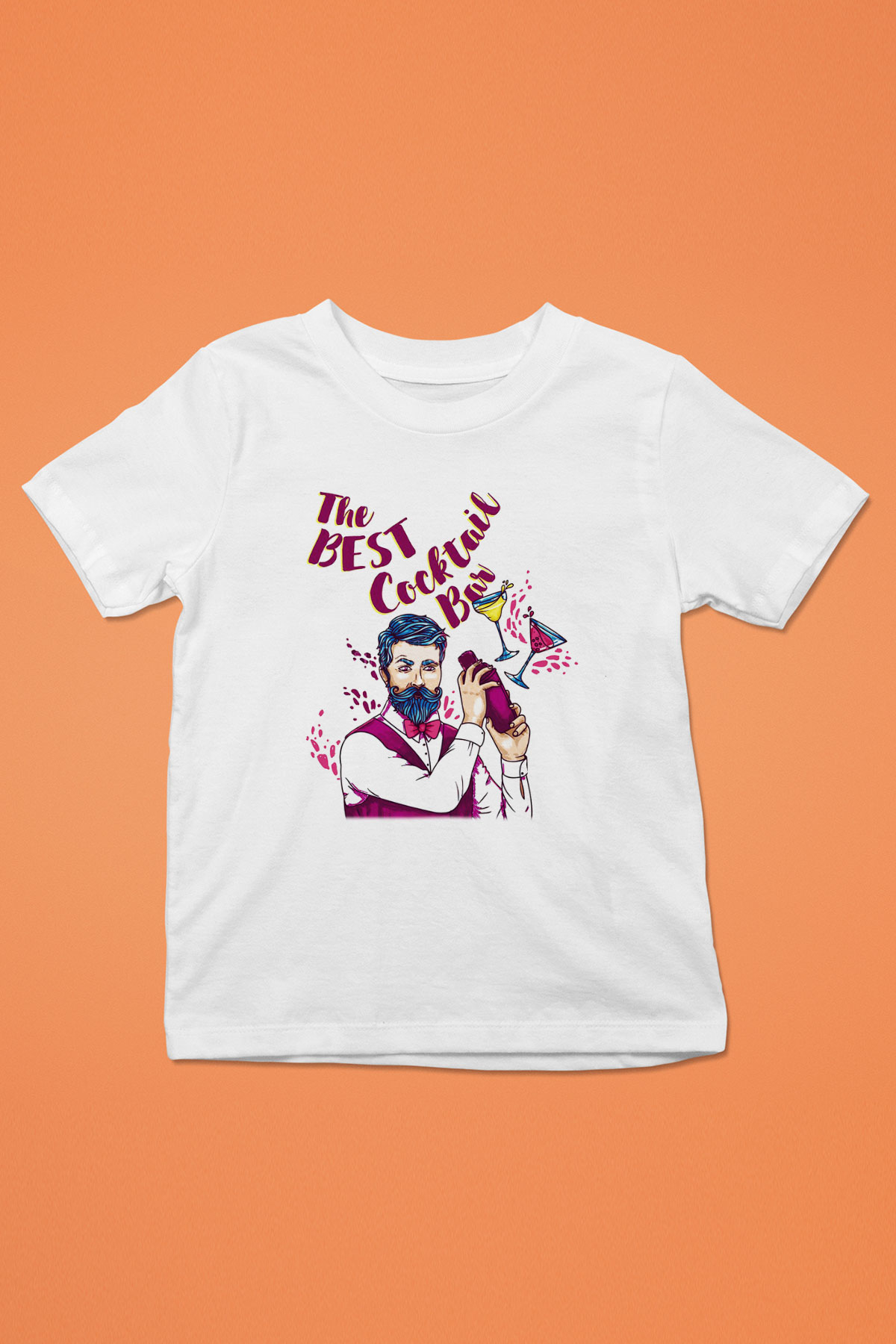Barmen Baskılı Beyaz Unisex Çocuk Tişört