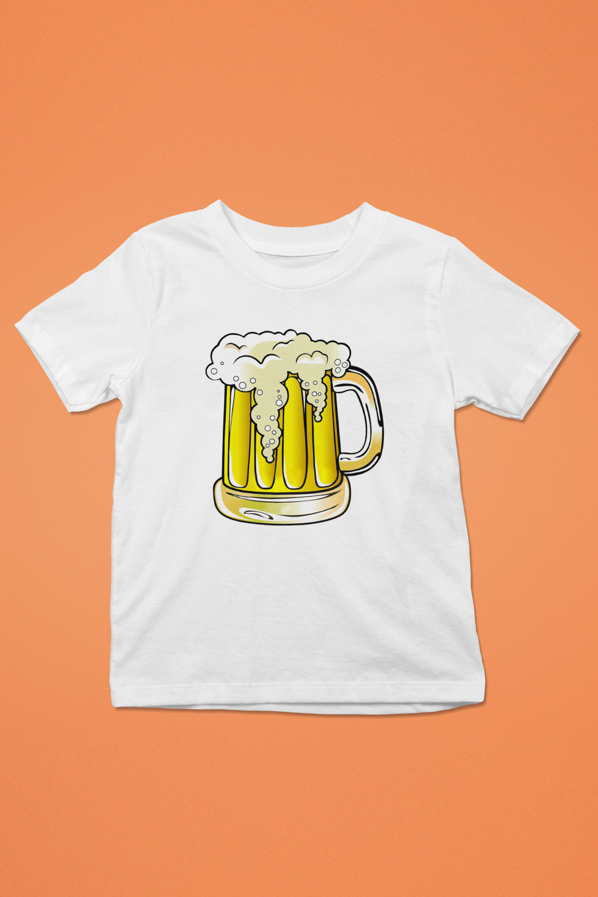 Barmen Baskılı Beyaz Unisex Çocuk Tişört