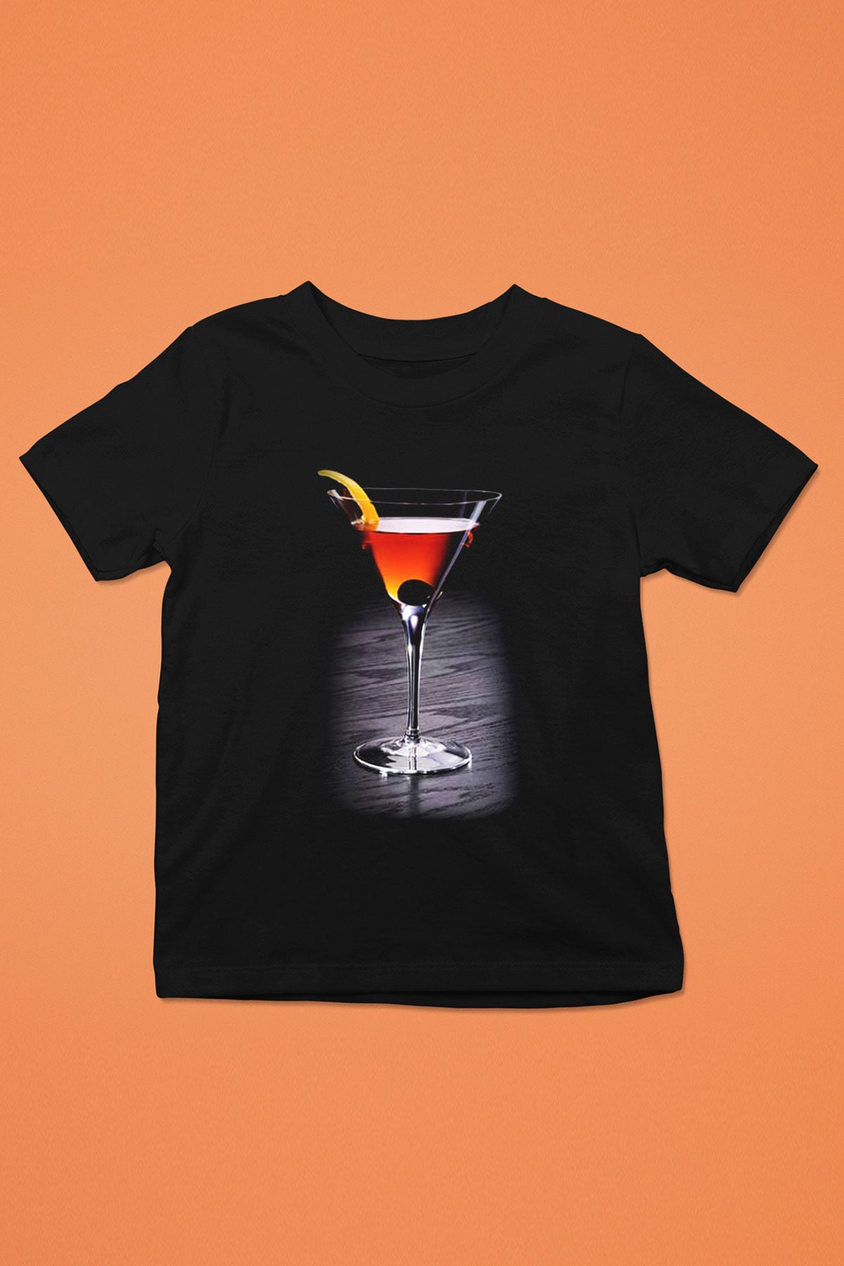 Barmen Baskılı Siyah Unisex Çocuk Tişört