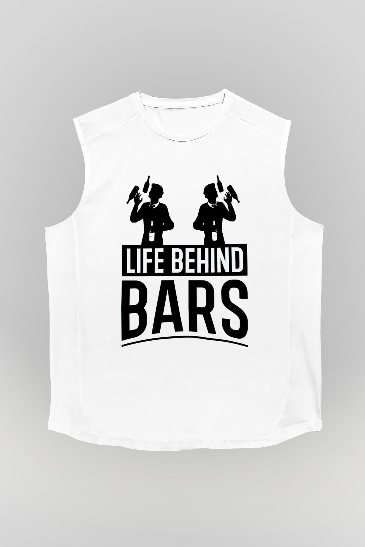 Barmen Beyaz Unisex Kolsuz Tişört