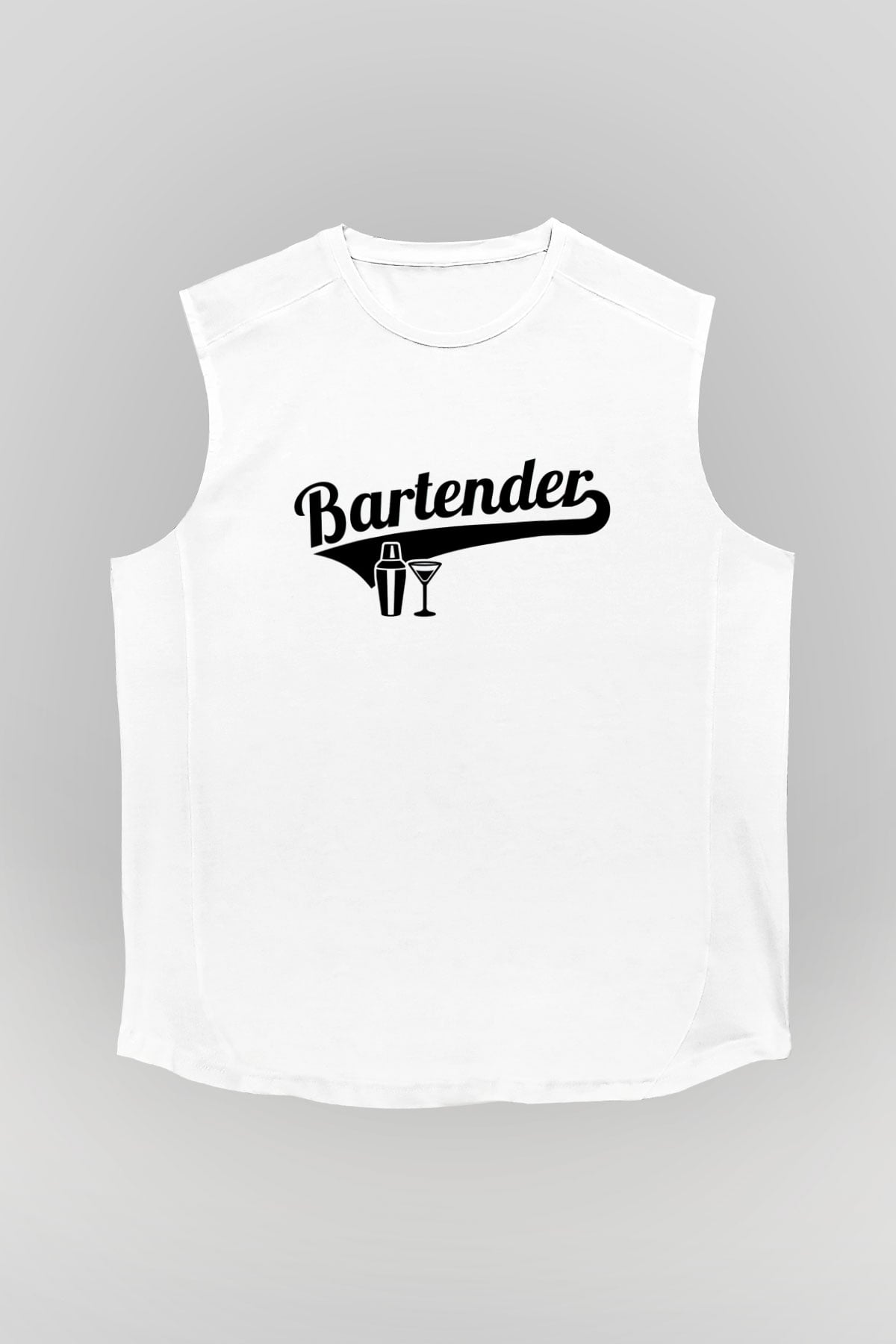 Barmen Beyaz Unisex Kolsuz Tişört